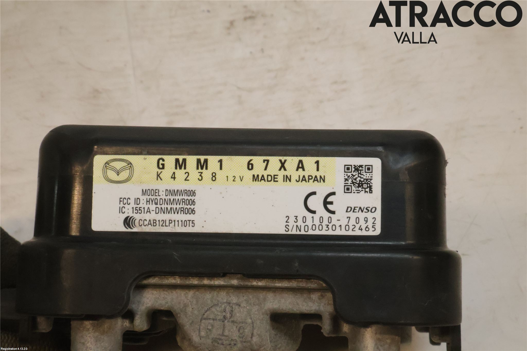 Mazda CX-5 12-17 Sensor Kollisjonsbeskyttelse