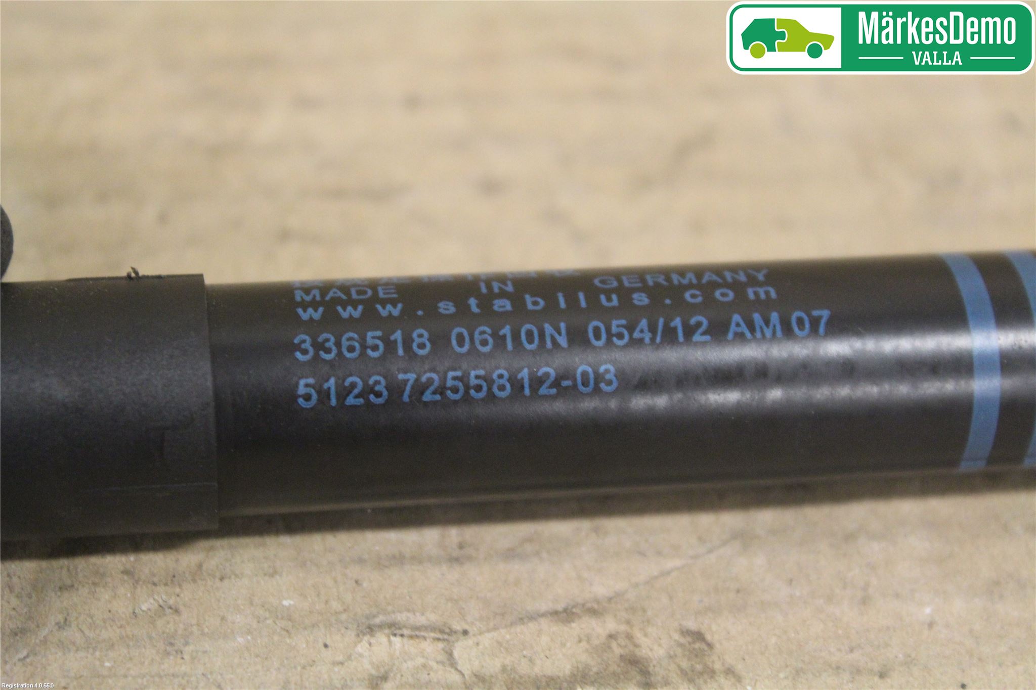 BMW 3 F30/F31/F80 12-19 Panser Demper-Gassfjær