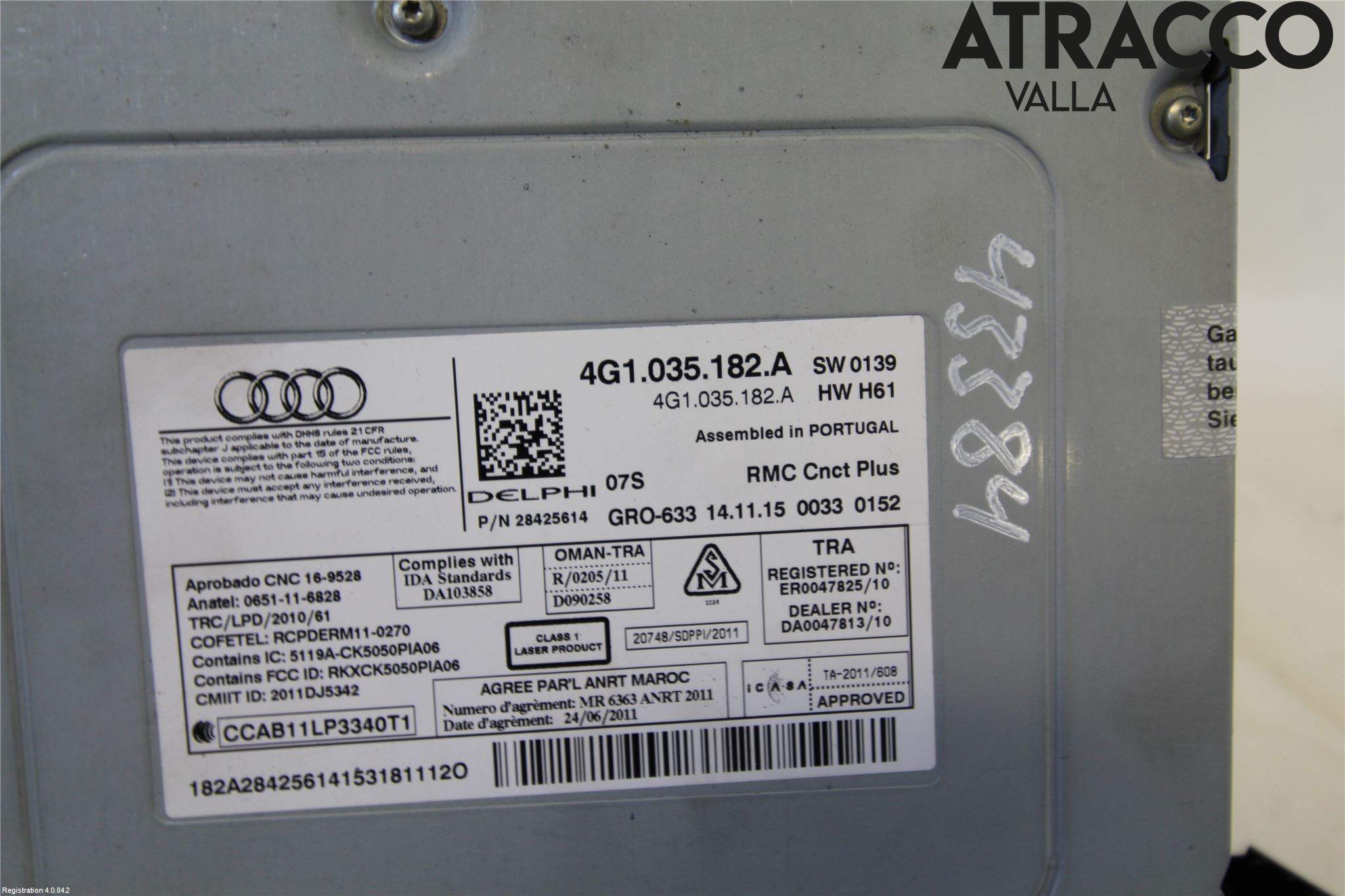 Audi A6 ALLROAD 12-18 Stereo Radio Med Cd