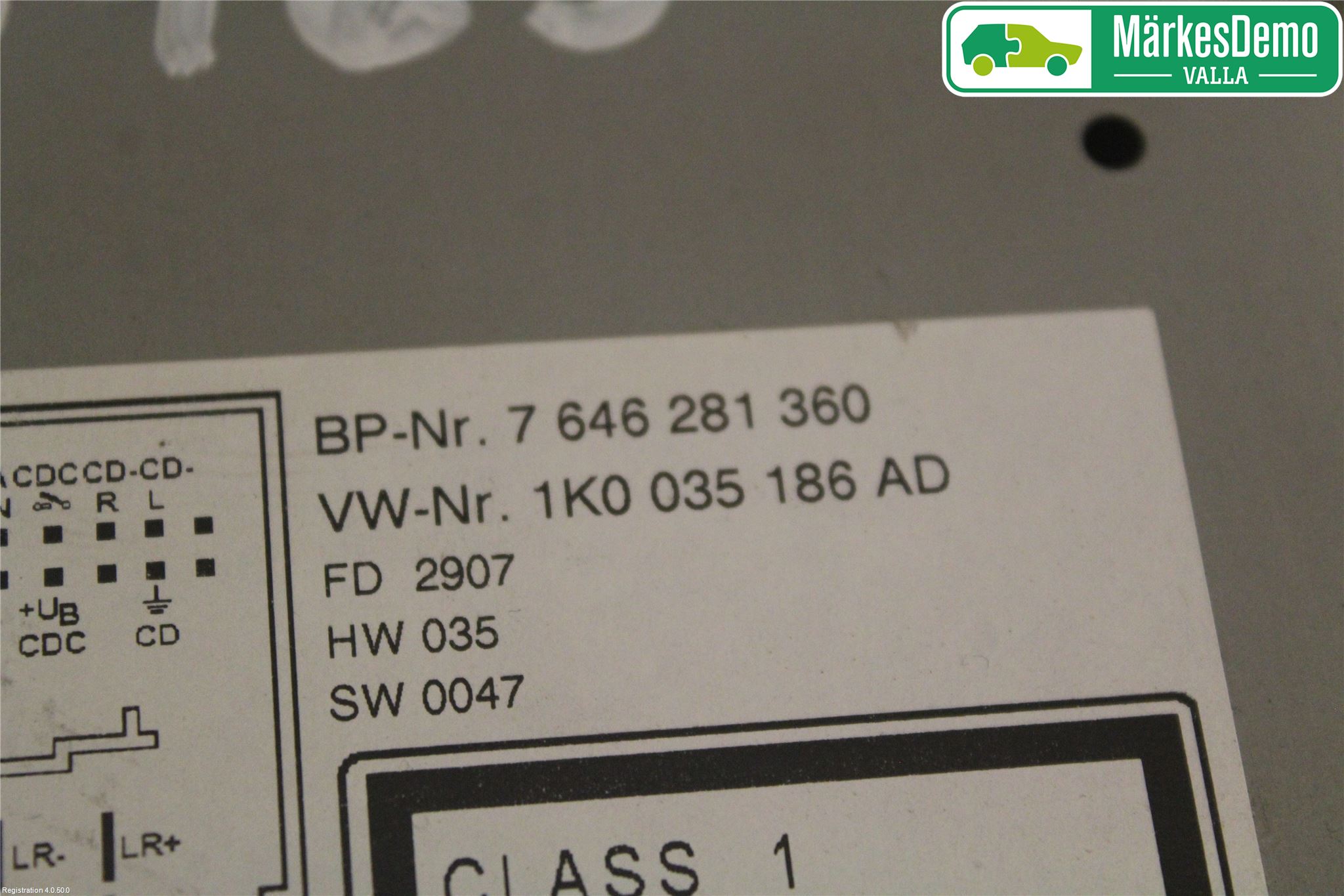 Volkswagen VW GOLF V 04-09 Stereo Radio