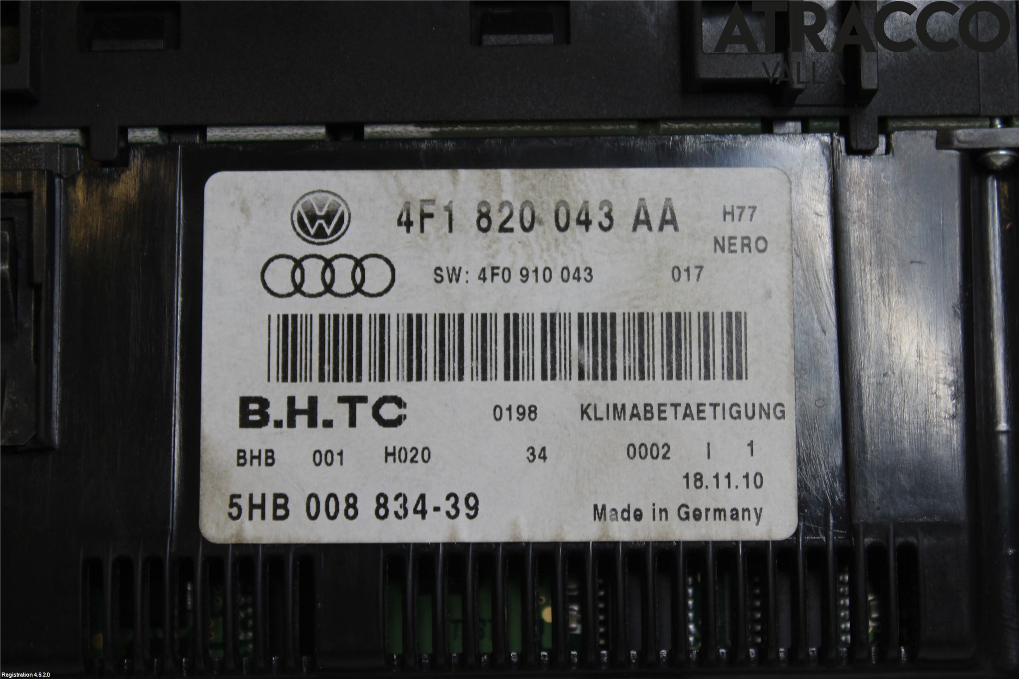 Audi A6/S6     05-11 Varme Ac Betjening-Display