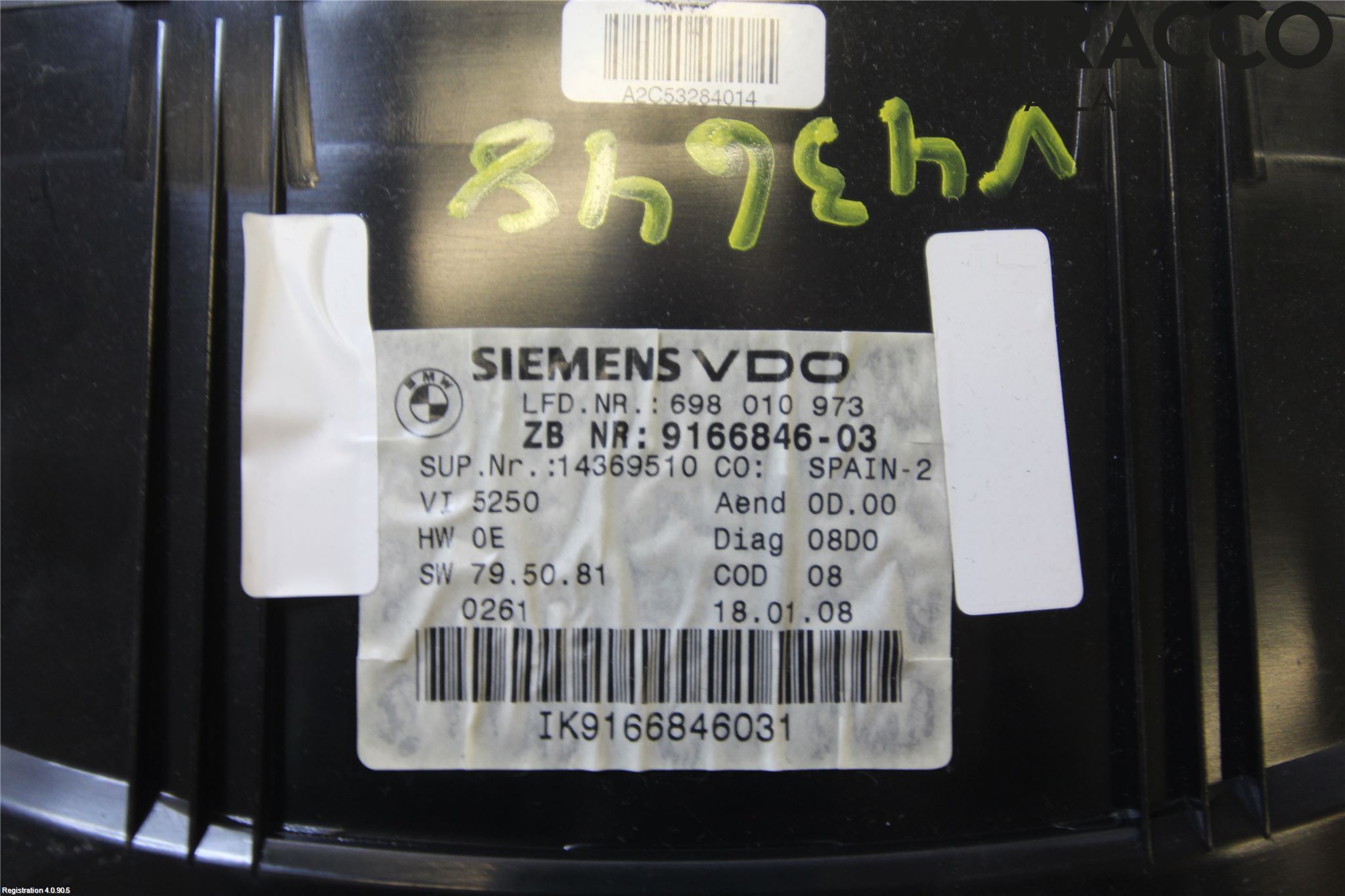 BMW 3 E90/91 SED/TOU 05-12 Instr Kombinert