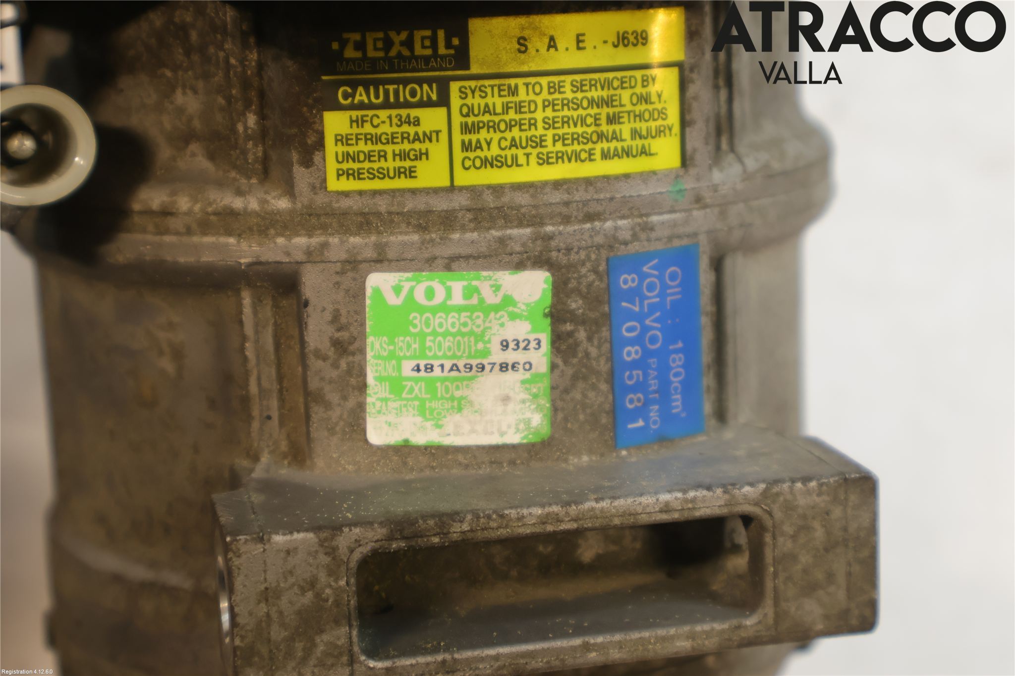Volvo S40/V40    96-04 Varme Ac Kompressor