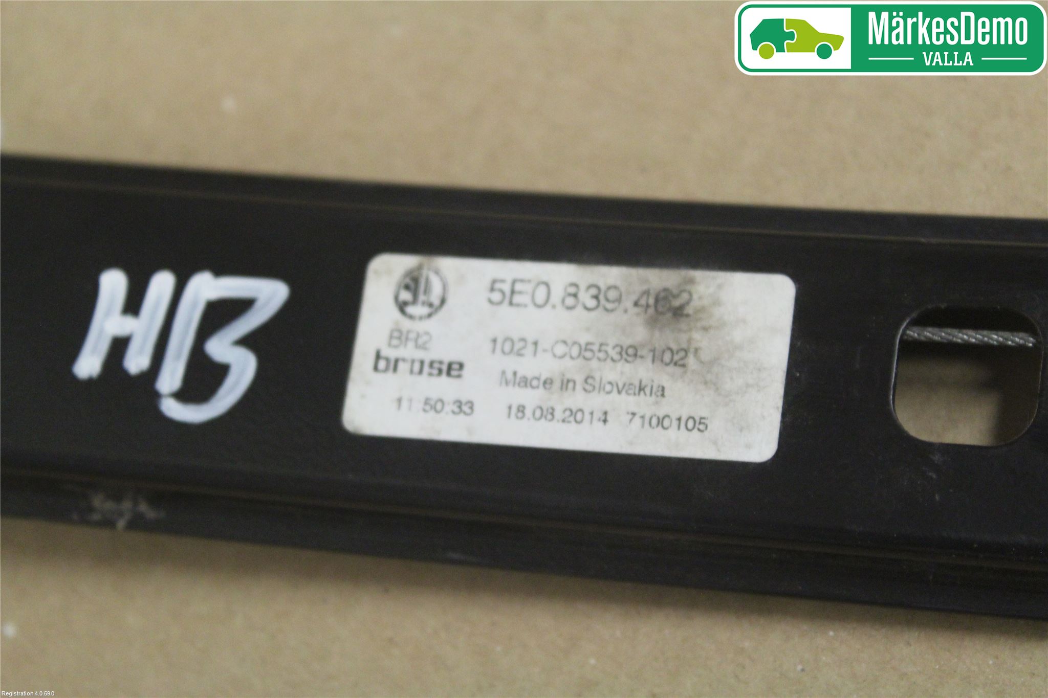 Skoda SUPERB 09-15 Vindusheis El Komp
