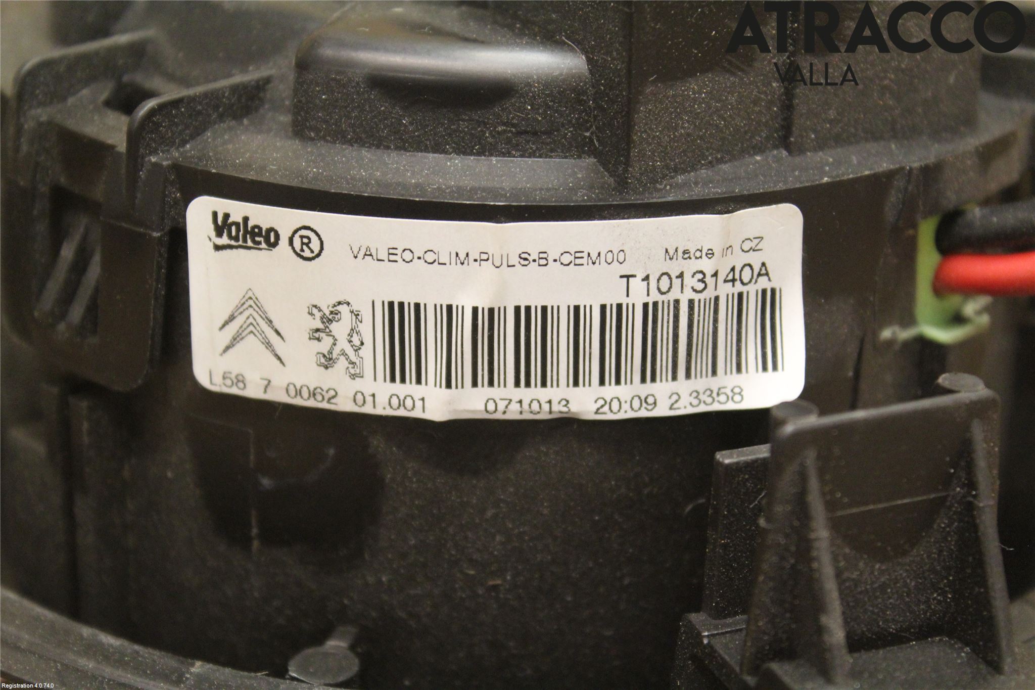 Peugeot 208 12-15 Varme Ac Varmeapparatvifte