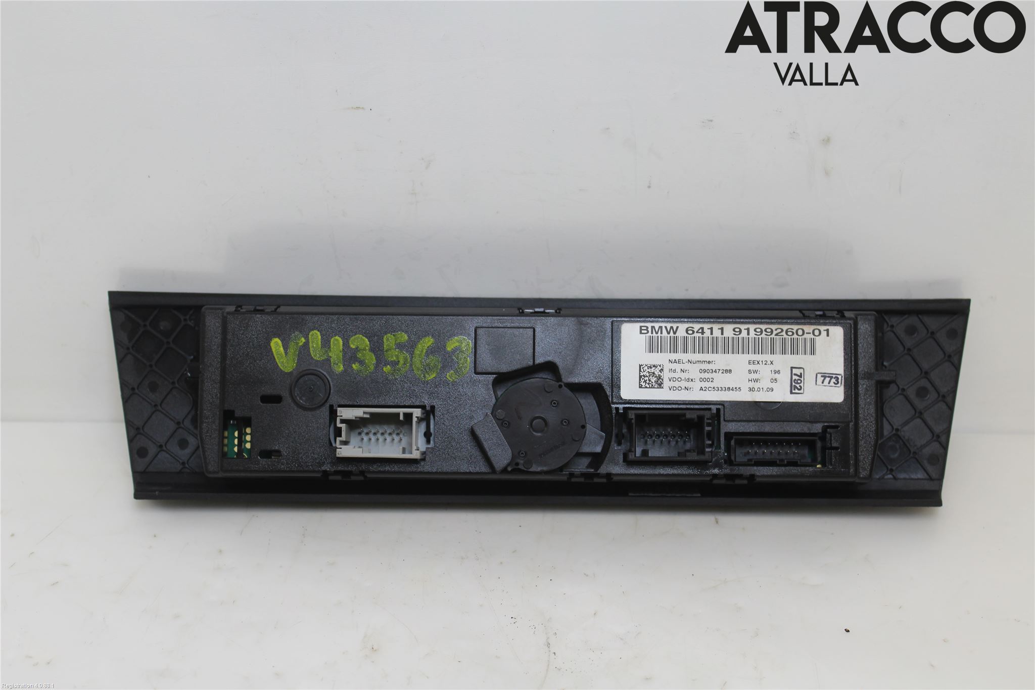 BMW 3 E90/91 SED/TOU 05-12 Varme Ac Betjening-Display