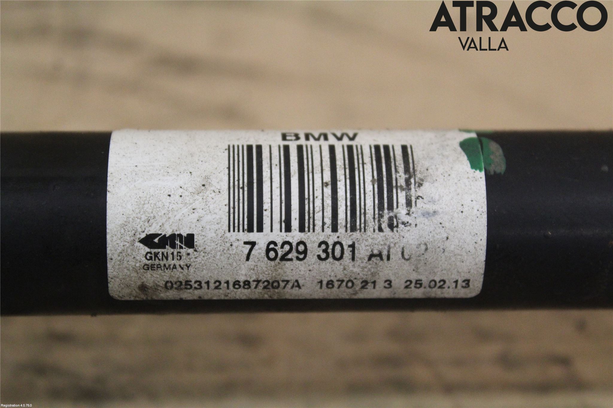 BMW 3 F30/F31/F80 12-19 Drivaksel Bak Kompl Venstre