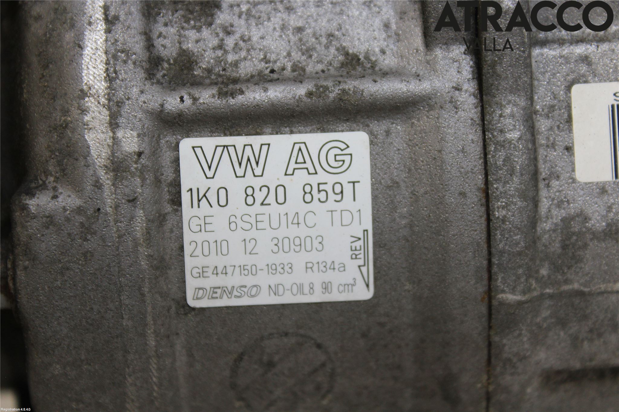 Skoda OCTAVIA (1Z) 05-13 Varme Ac Kompressor
