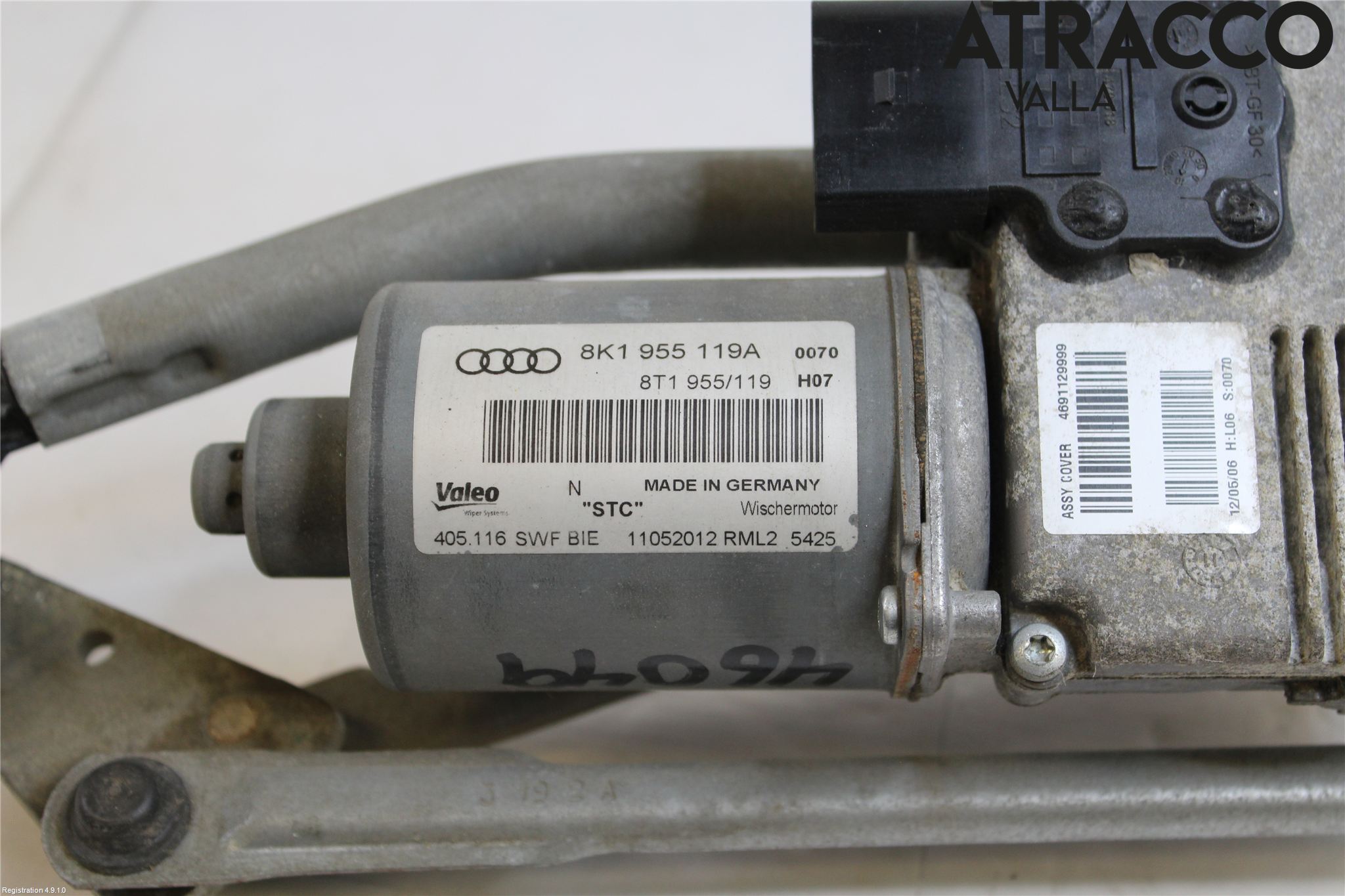 Audi A4 ALLROAD 09-16 Viskeroverføring Frontrute