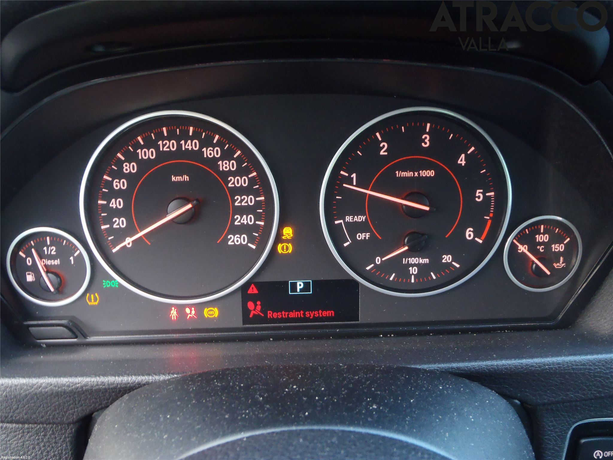 BMW 3 F30/F31/F80 12-19 Instr Kombinert