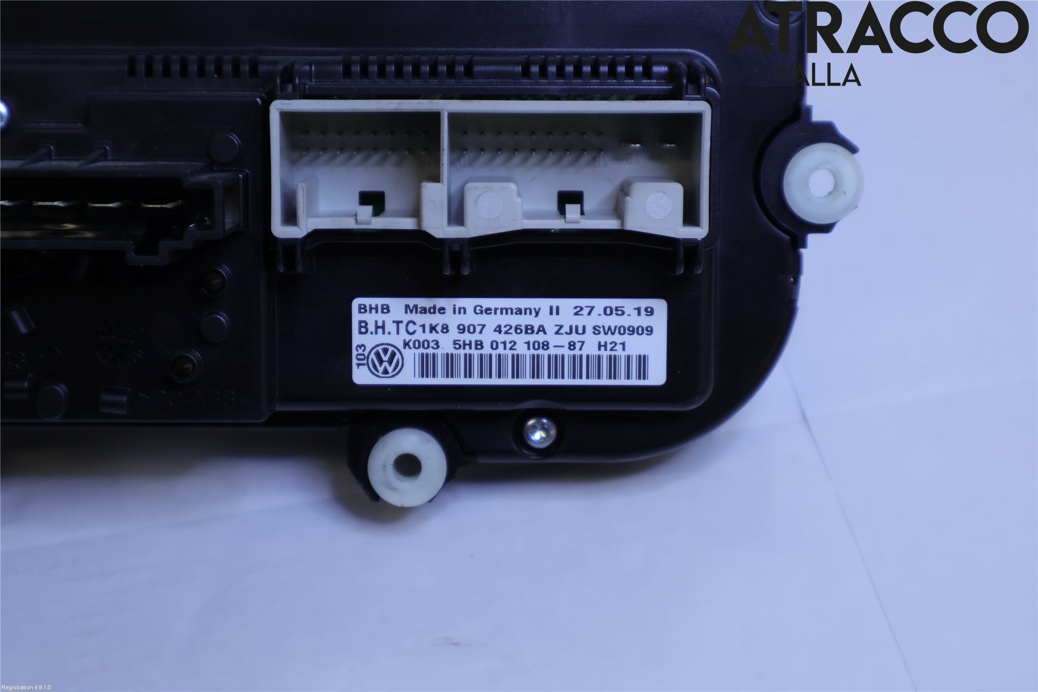 Volkswagen VW CADDY 16-20 Varme Ac Betjening-Display