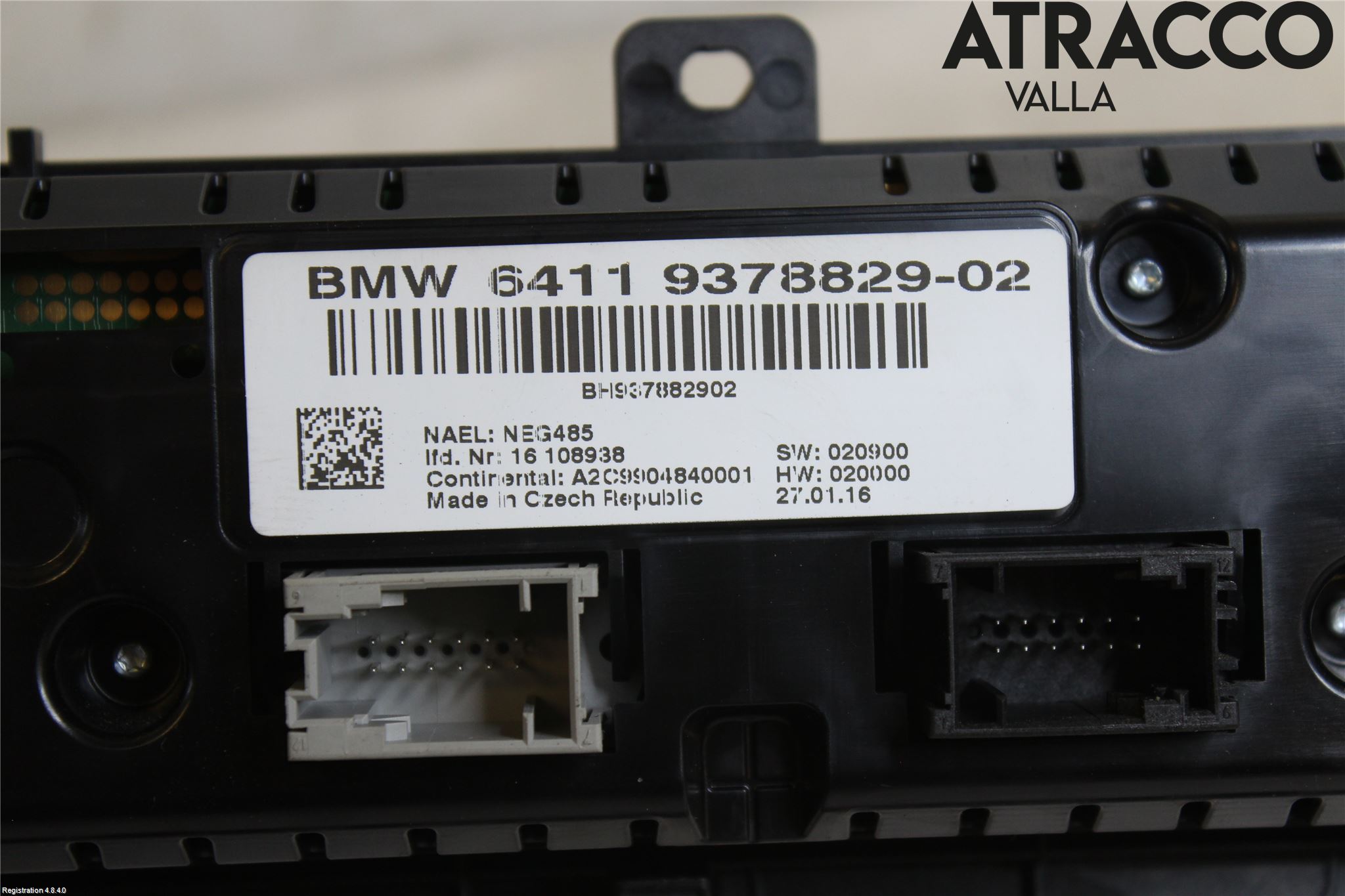 BMW X4 F26 14-18 Varme Ac Betjening-Display