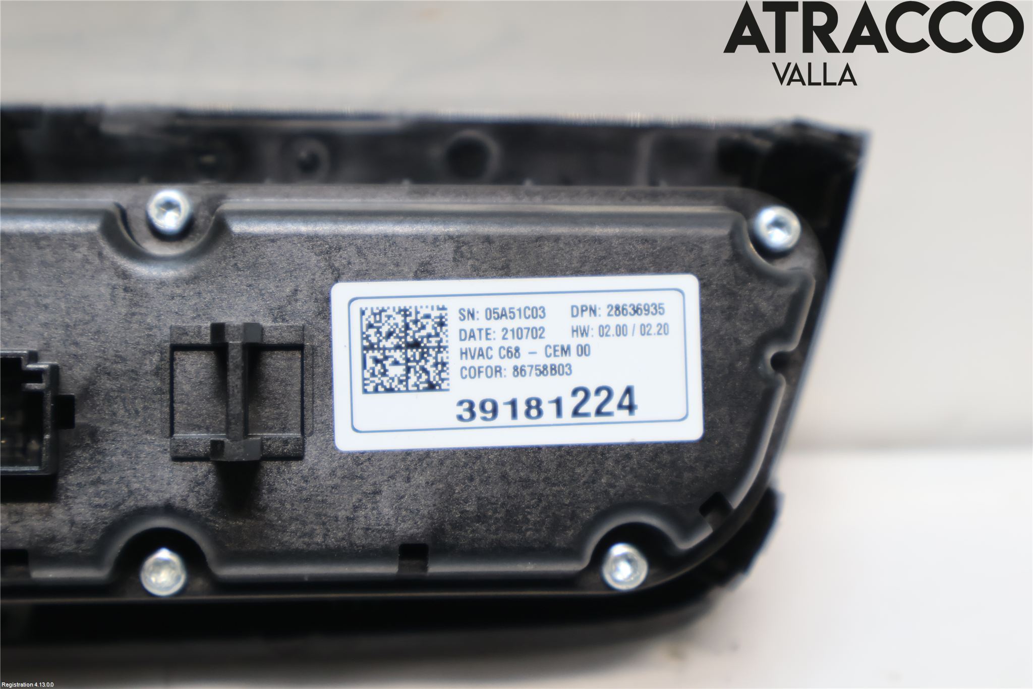 Opel CORSA F, CORSA-E 20- Varme Ac Betjening-Display