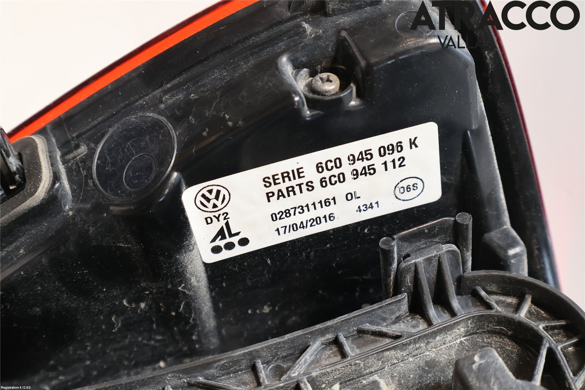 Volkswagen VW POLO 10-17 Baklykt Høyre