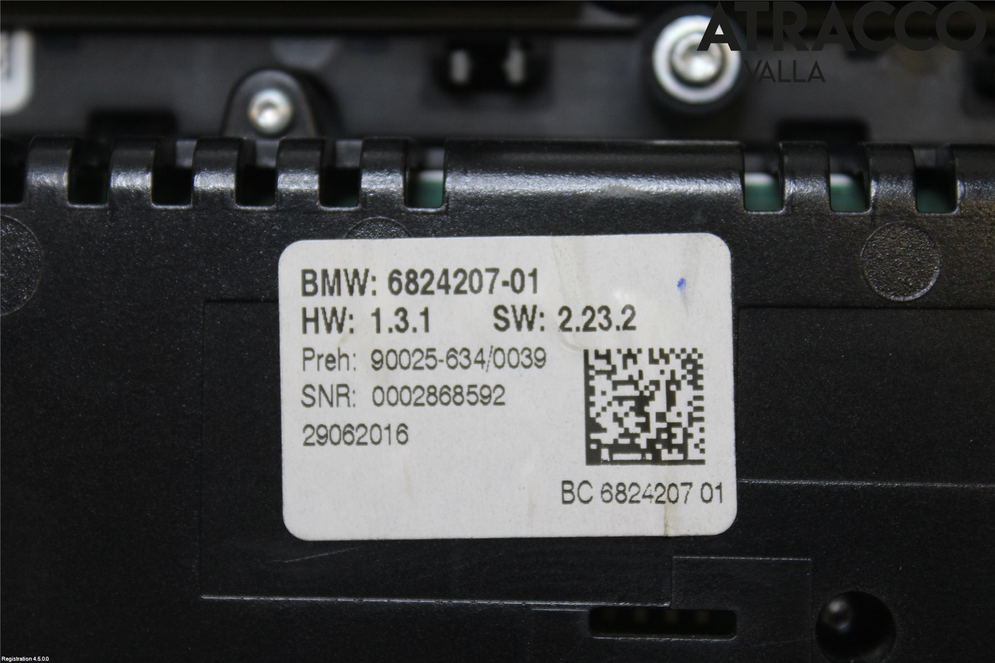 BMW 5 F10/F11/F18 09-17 Varme Ac Betjening-Display