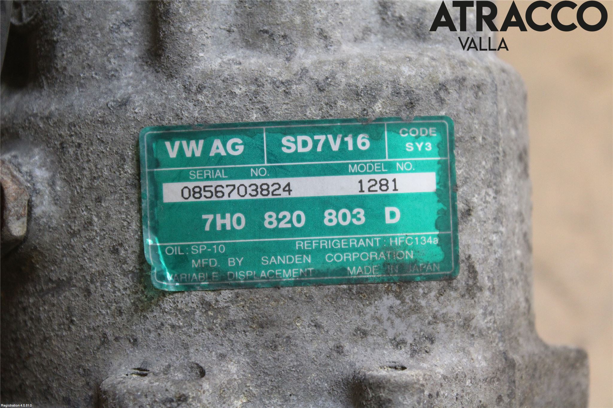 Volkswagen VW CADDY      04-10 Varme Ac Kompressor