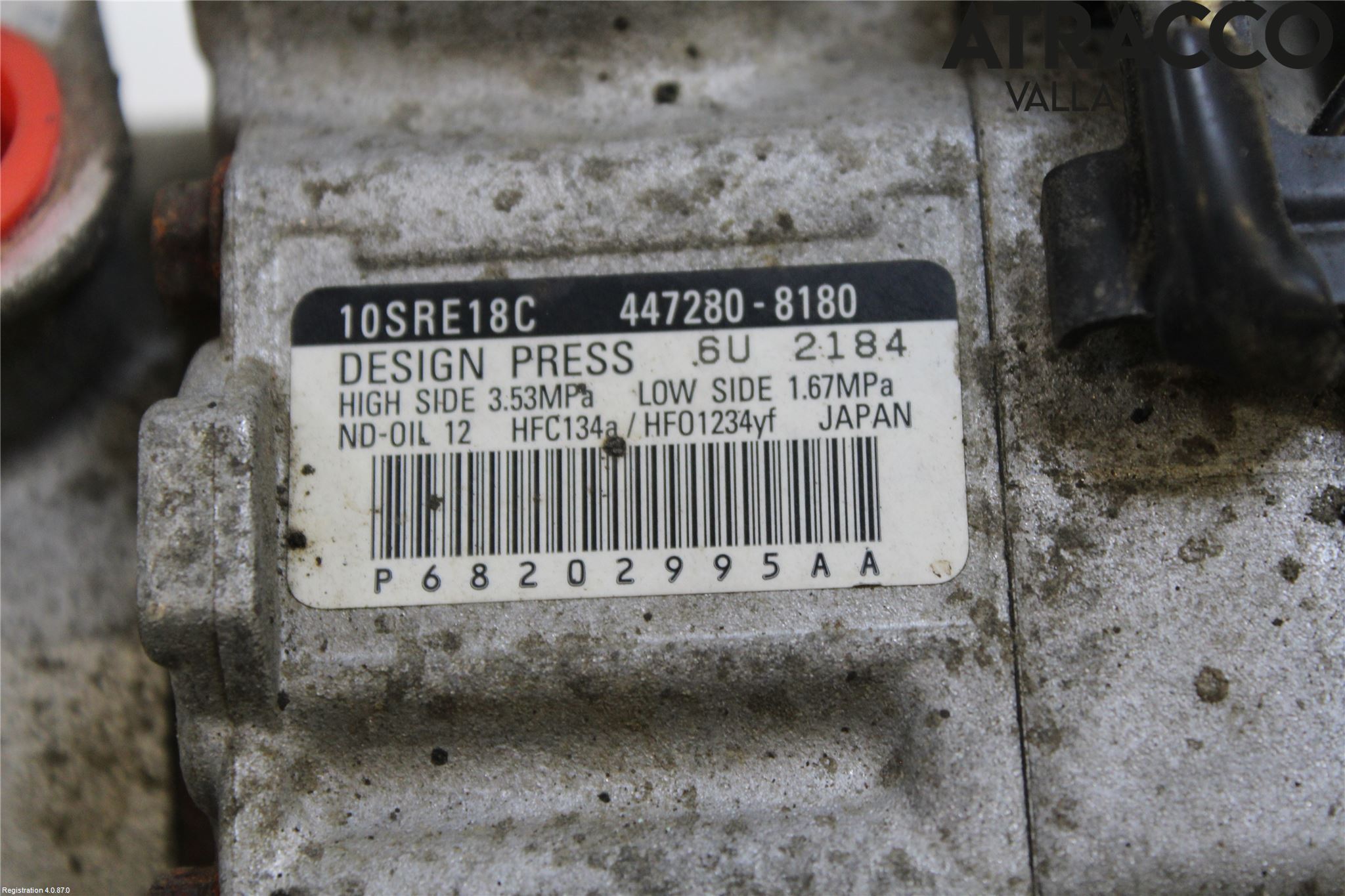 Jeep GRAND CHEROKEE 10-20 Varme Ac Kompressor