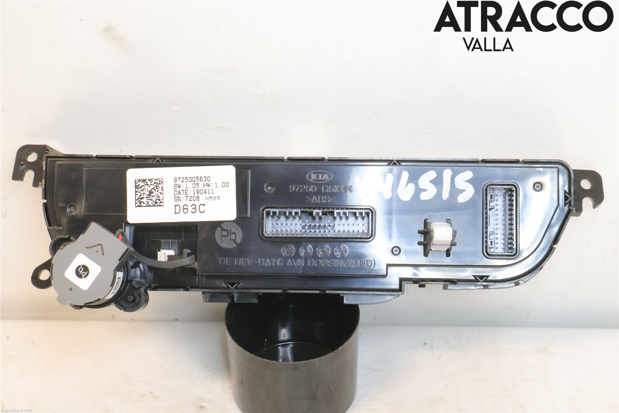 Kia NIRO (DE) 17-22 Varme Ac Betjening-Display