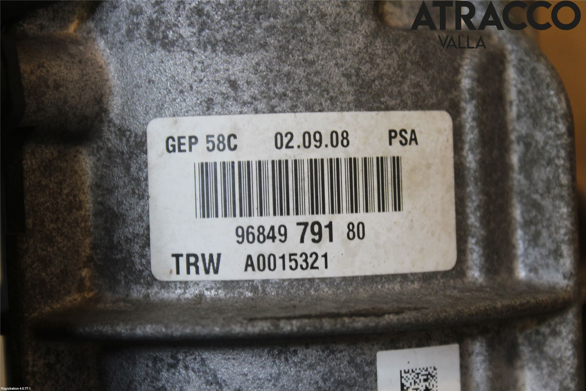 Peugeot 308 08-13 Servostyring Eletrisk Pumpe