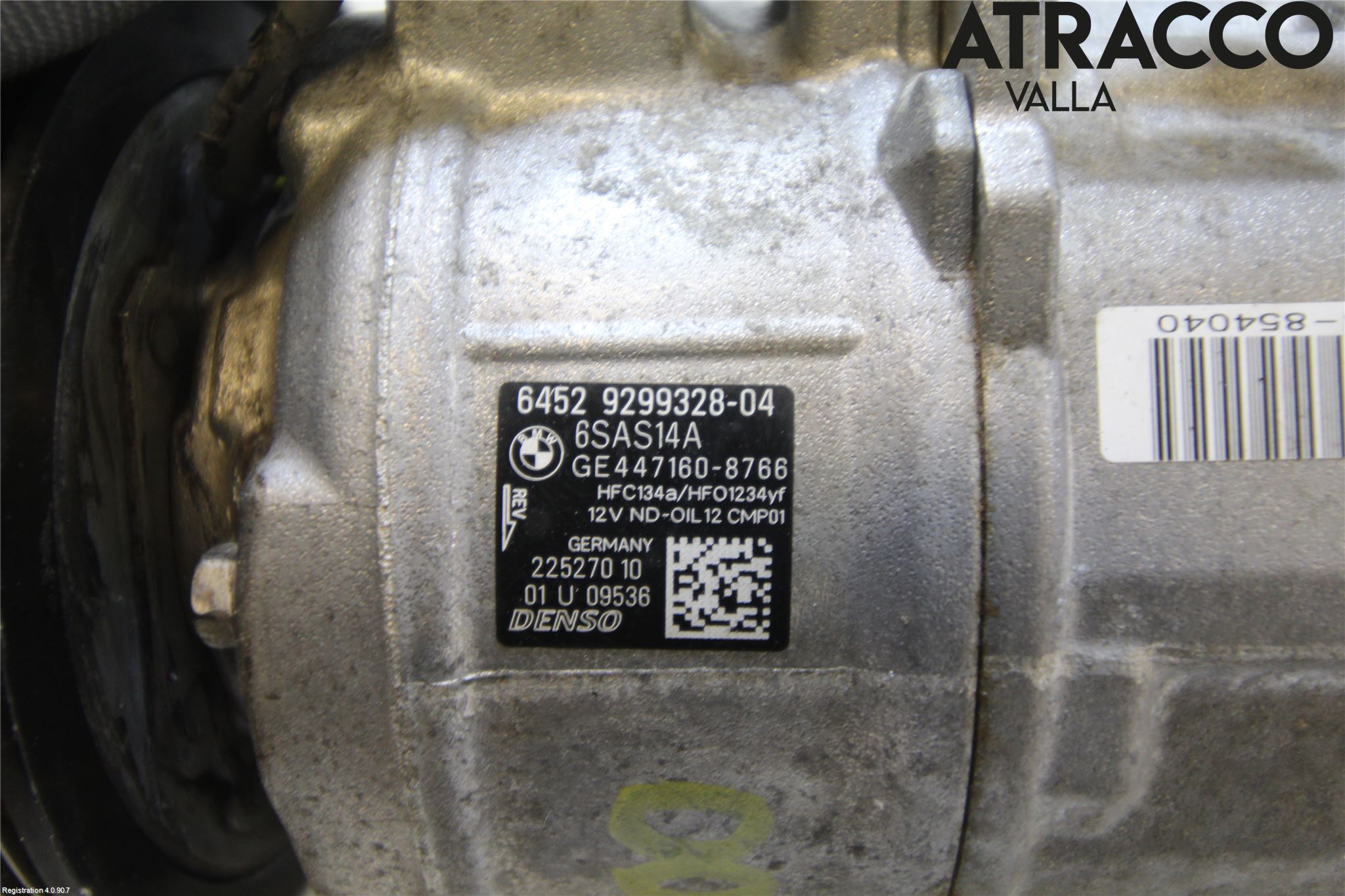 BMW 1 F20/F21 11-19 Varme Ac Kompressor