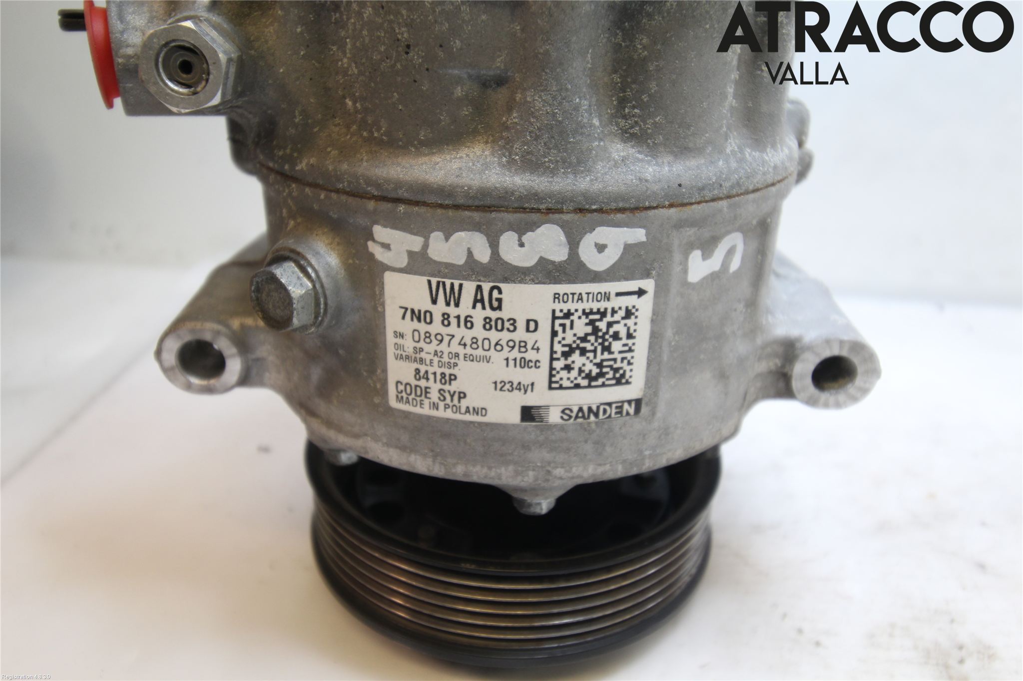 Volkswagen VW SHARAN 11- Varme Ac Kompressor