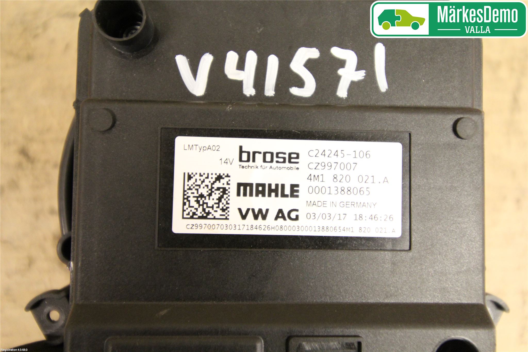 Audi A5 17- Varmeapparat Viftemotor