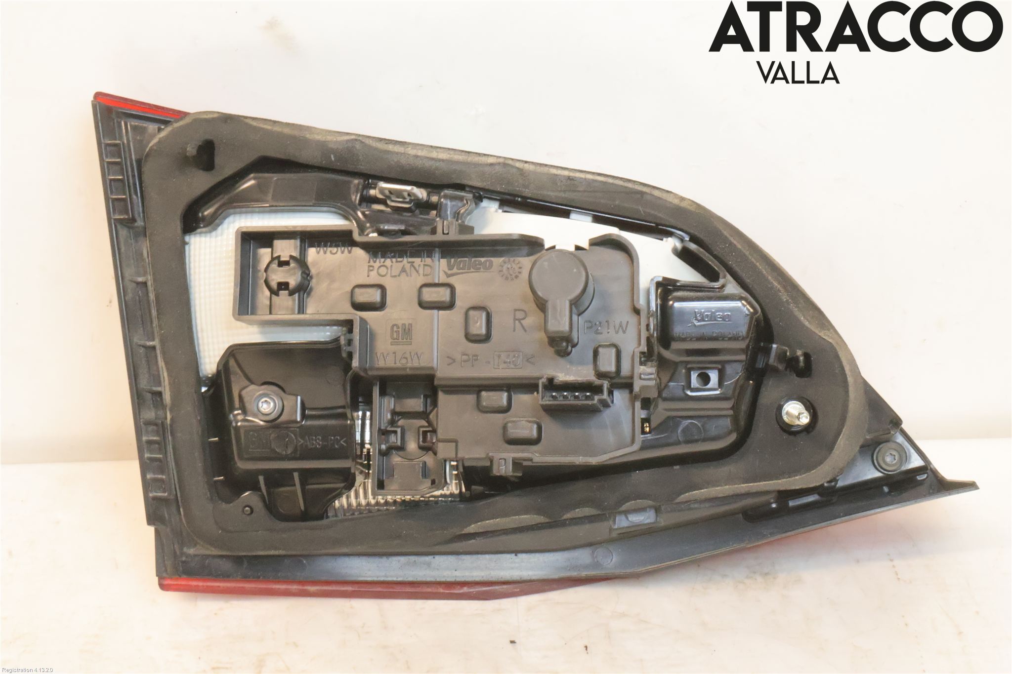 Opel ASTRA K 16-22 Baklykt Høyre  På Luke(Indre)