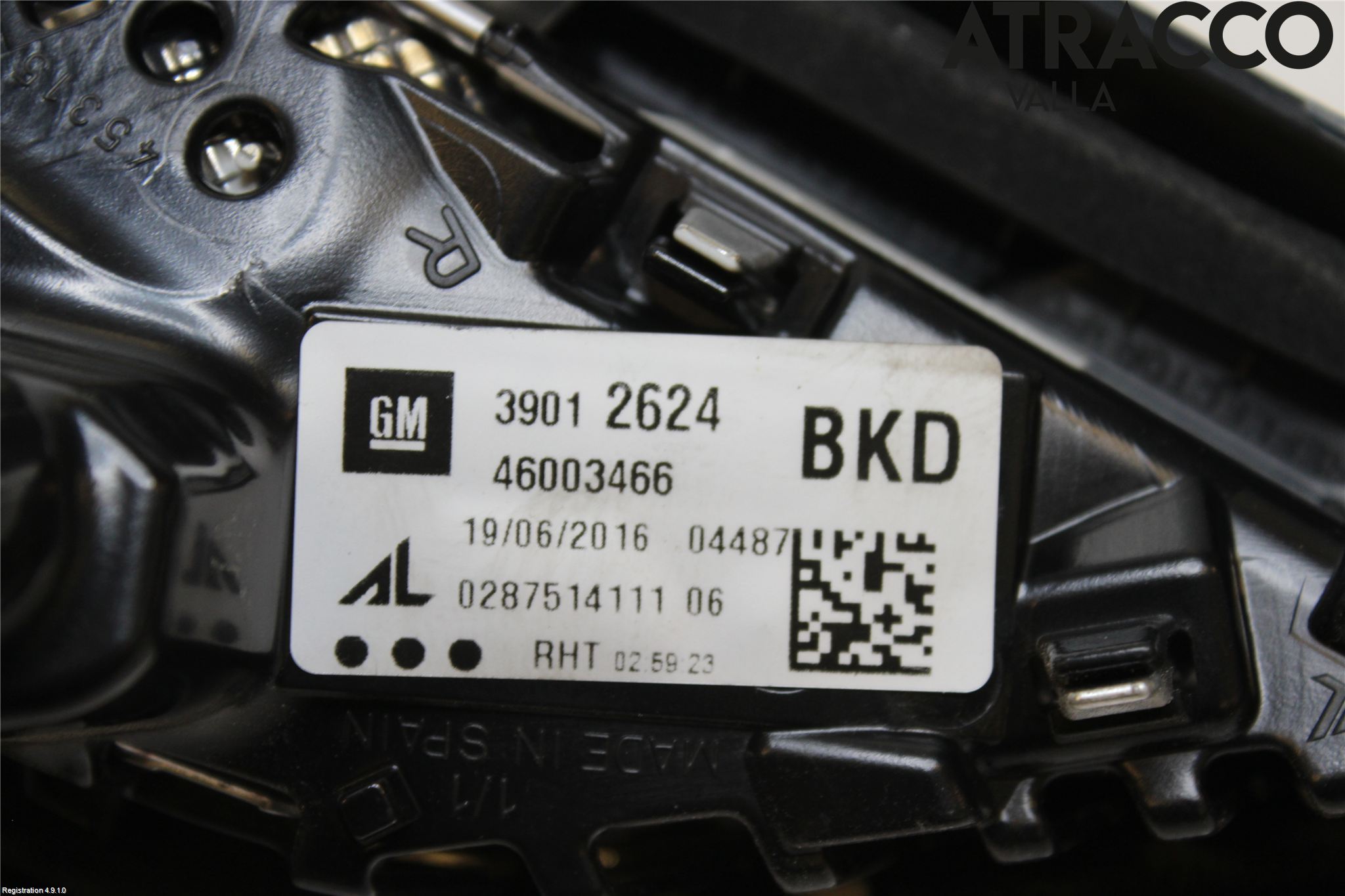 Opel CORSA E 15-19 Baklykt Høyre  På Luke(Indre)