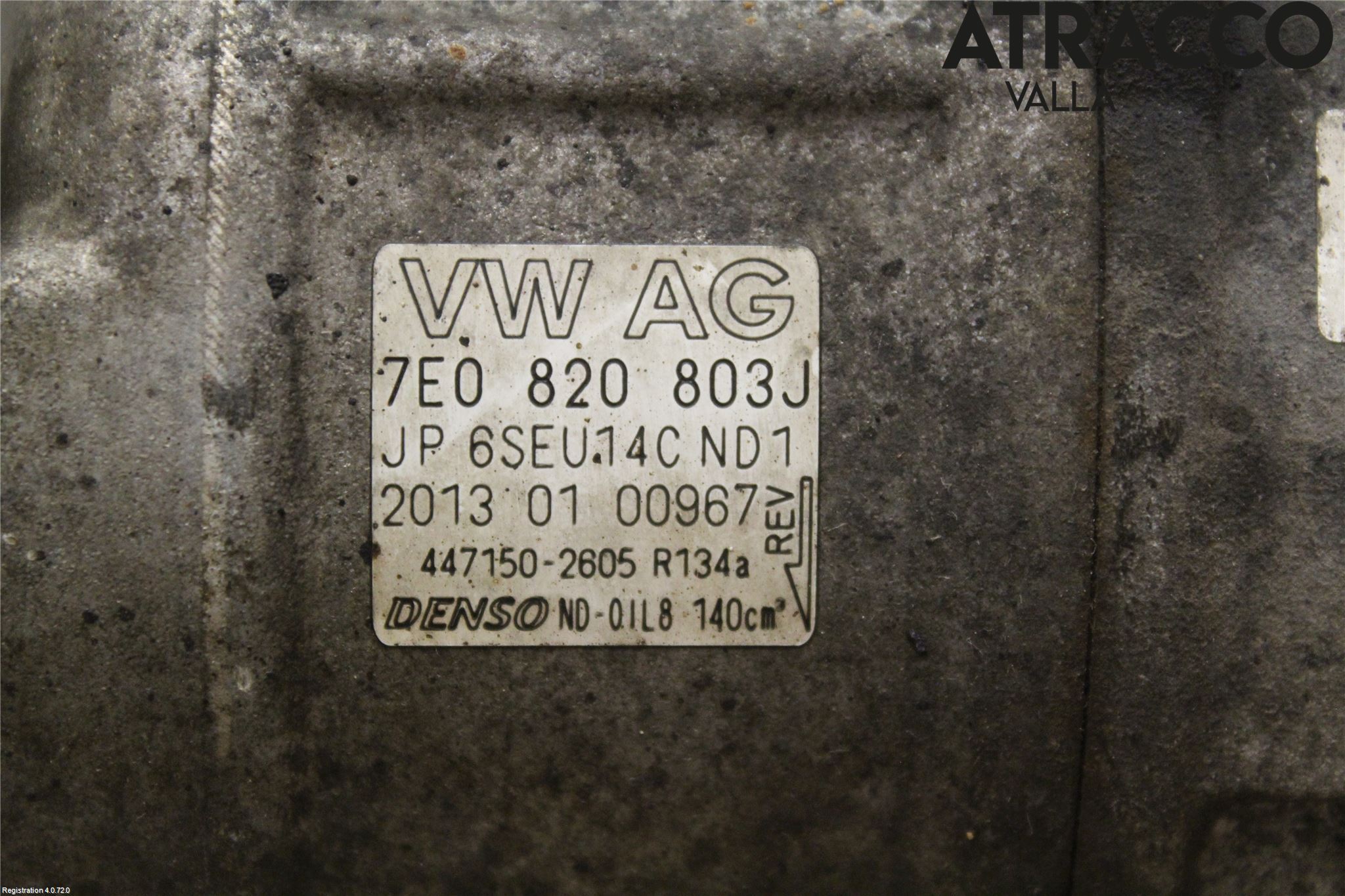 Volkswagen VW AMAROK 2H 10-22 Varme Ac Kompressor