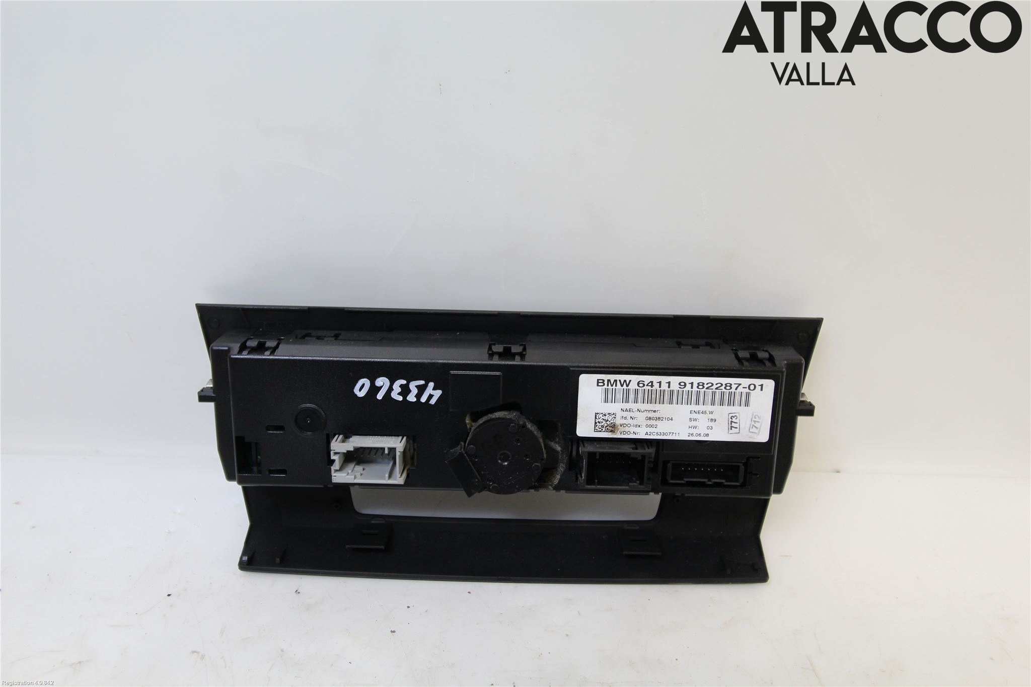 BMW 3 E90/91 SED/TOU 05-12 Varme Ac Betjening-Display