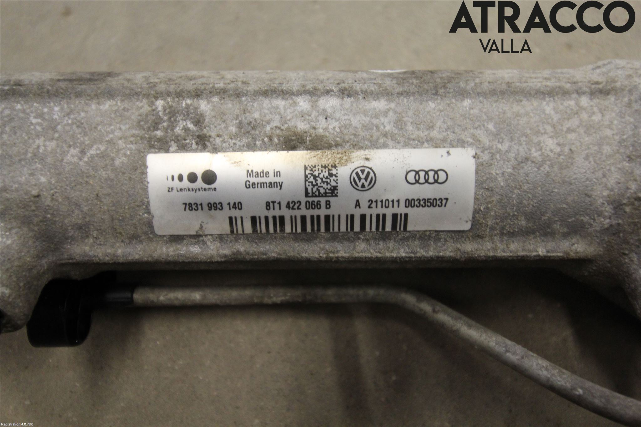 Audi A4/S4 08-11 Servo Snekke - Tannstang