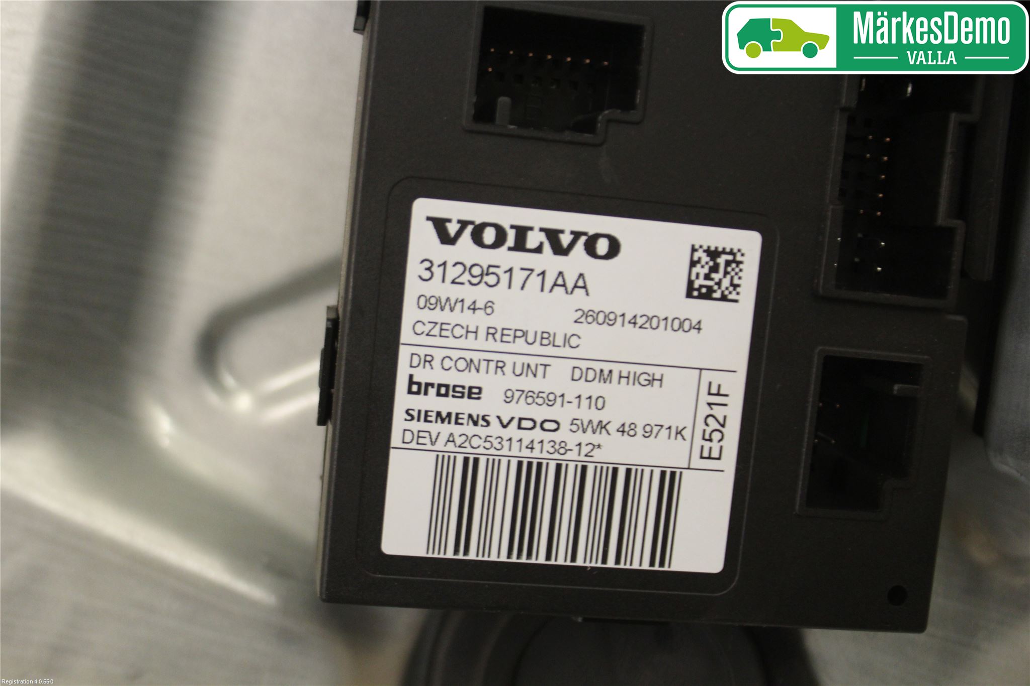 Volvo C30 07-10 Vindusheis El Komp