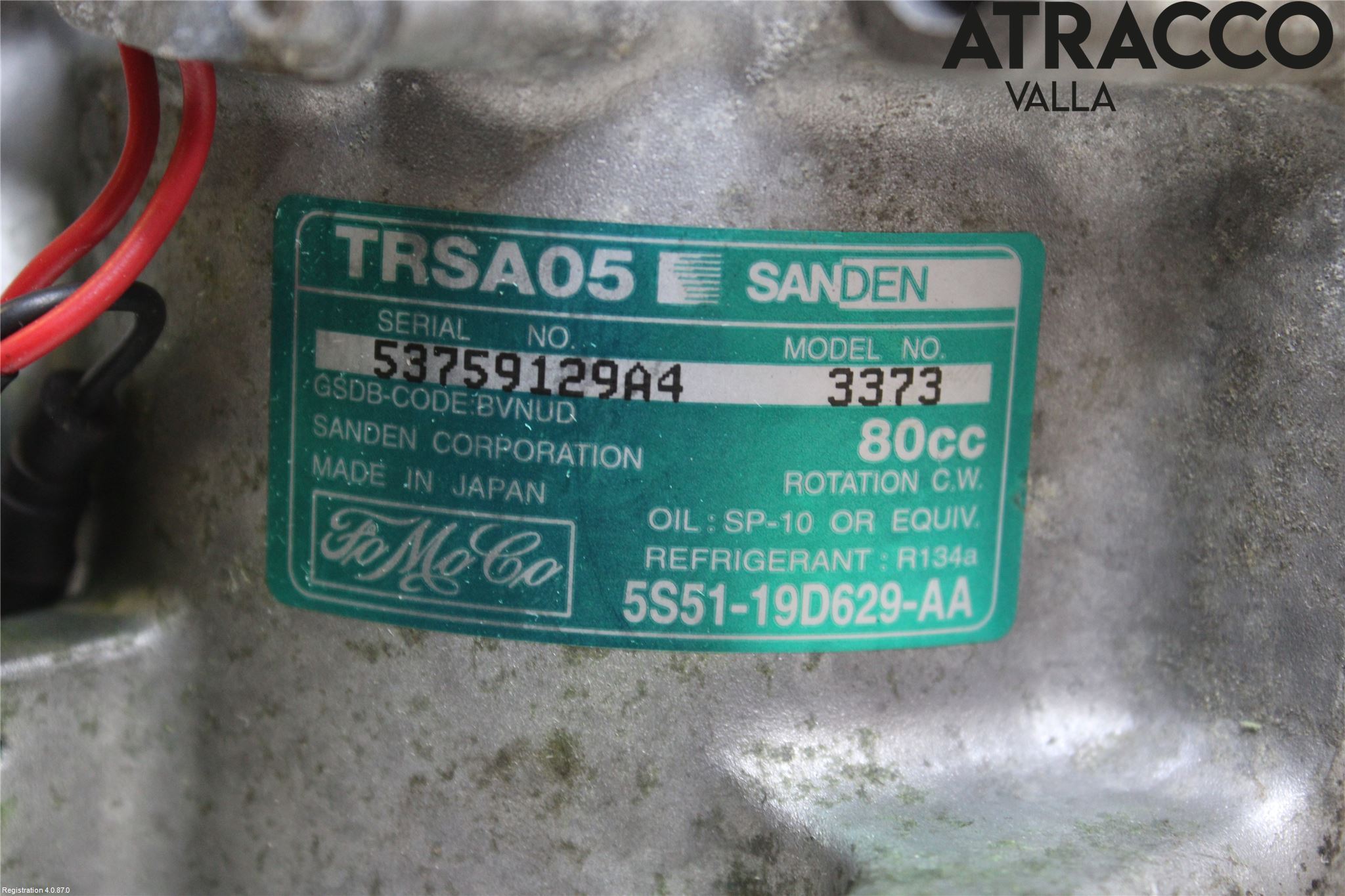 Ford KA 96-08 Varme Ac Kompressor