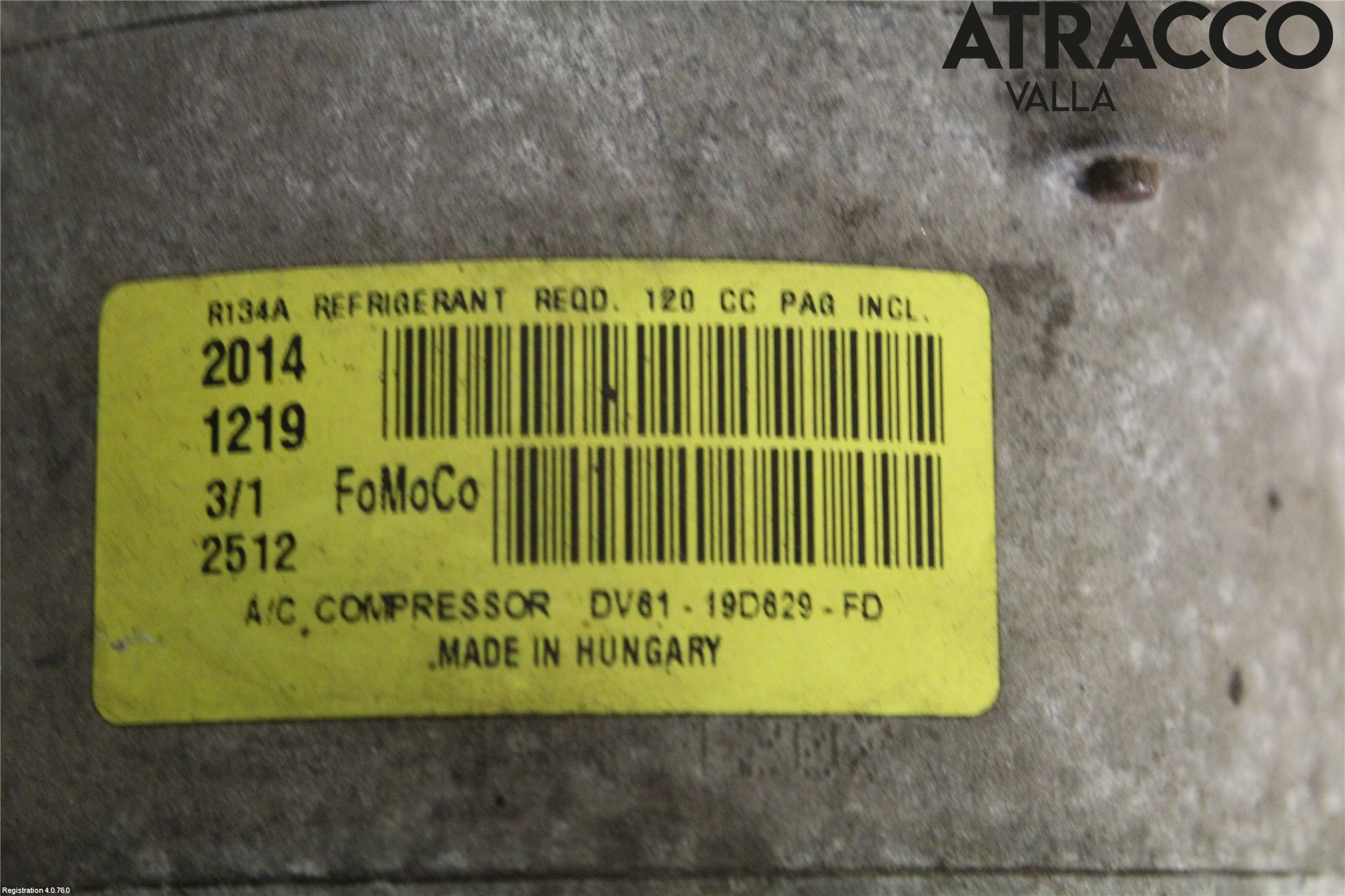 Ford FOCUS 15-18 Varme Ac Kompressor