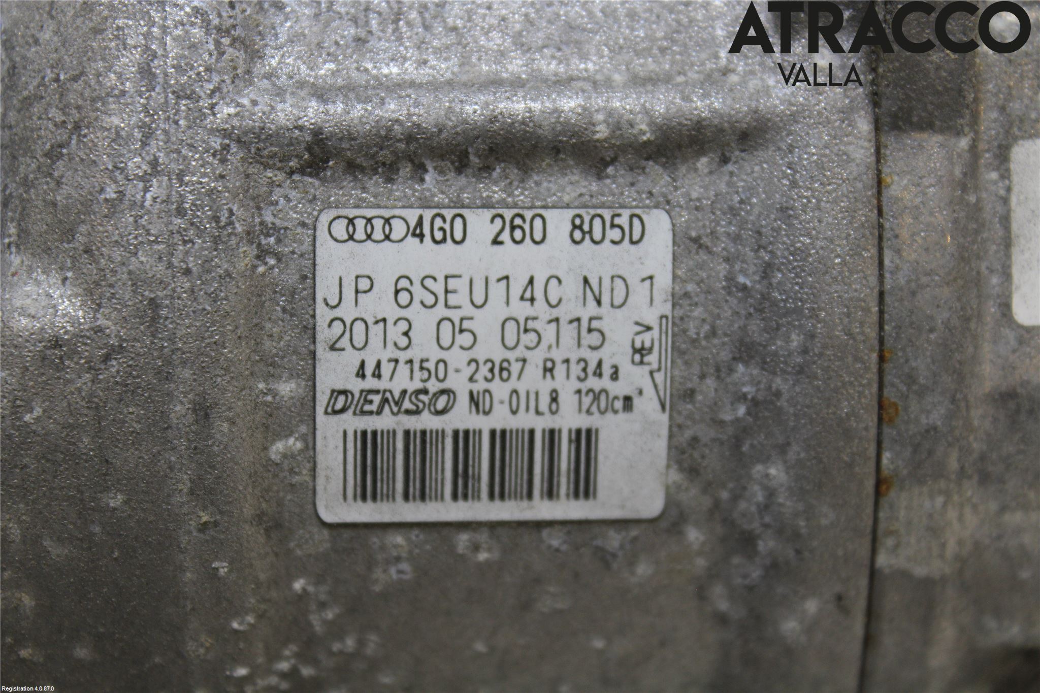 Audi A6/S6 4G 11-18 Varme Ac Kompressor