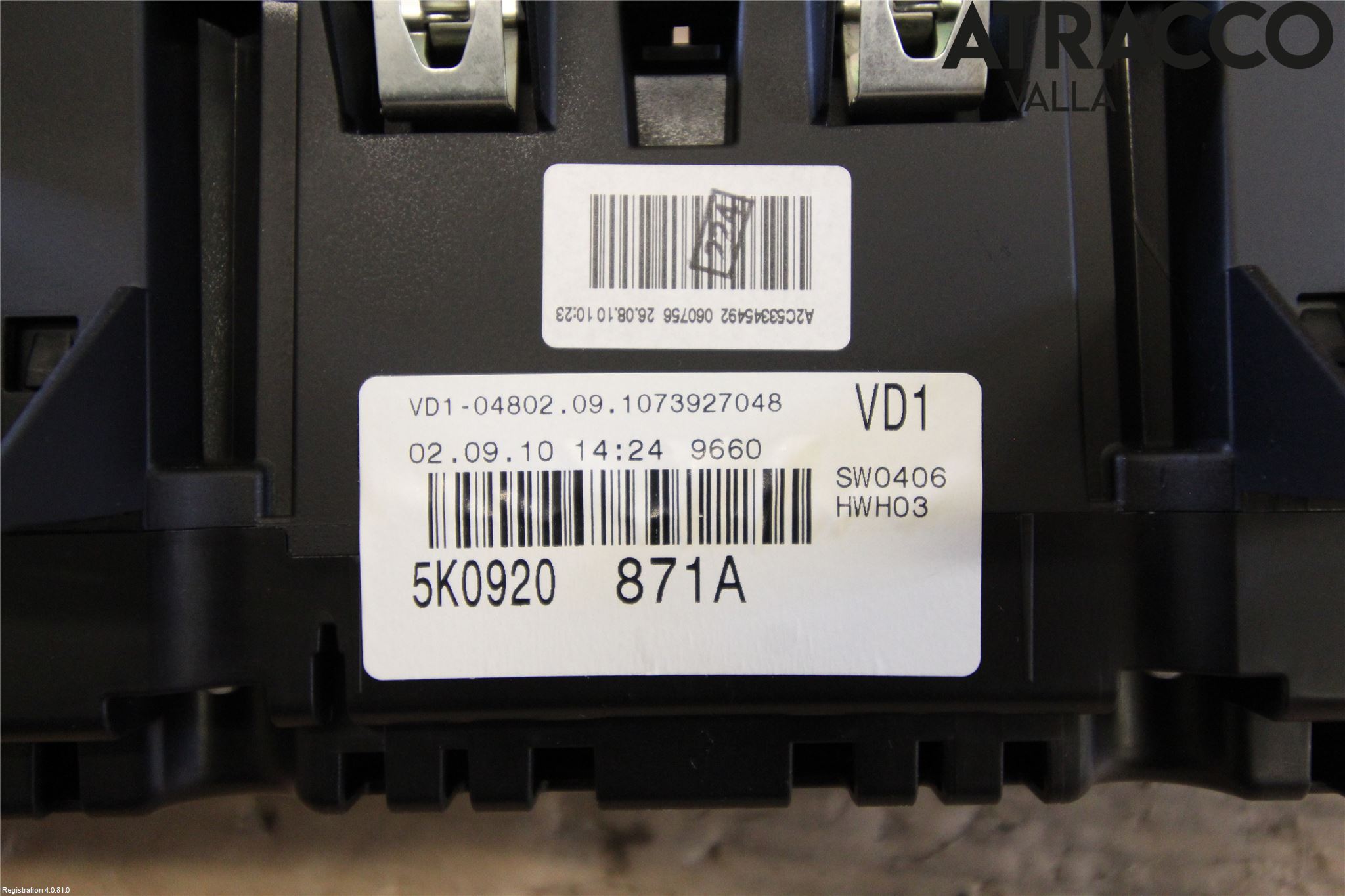 Volkswagen VW GOLF VI 09-13 Instr Kombinert