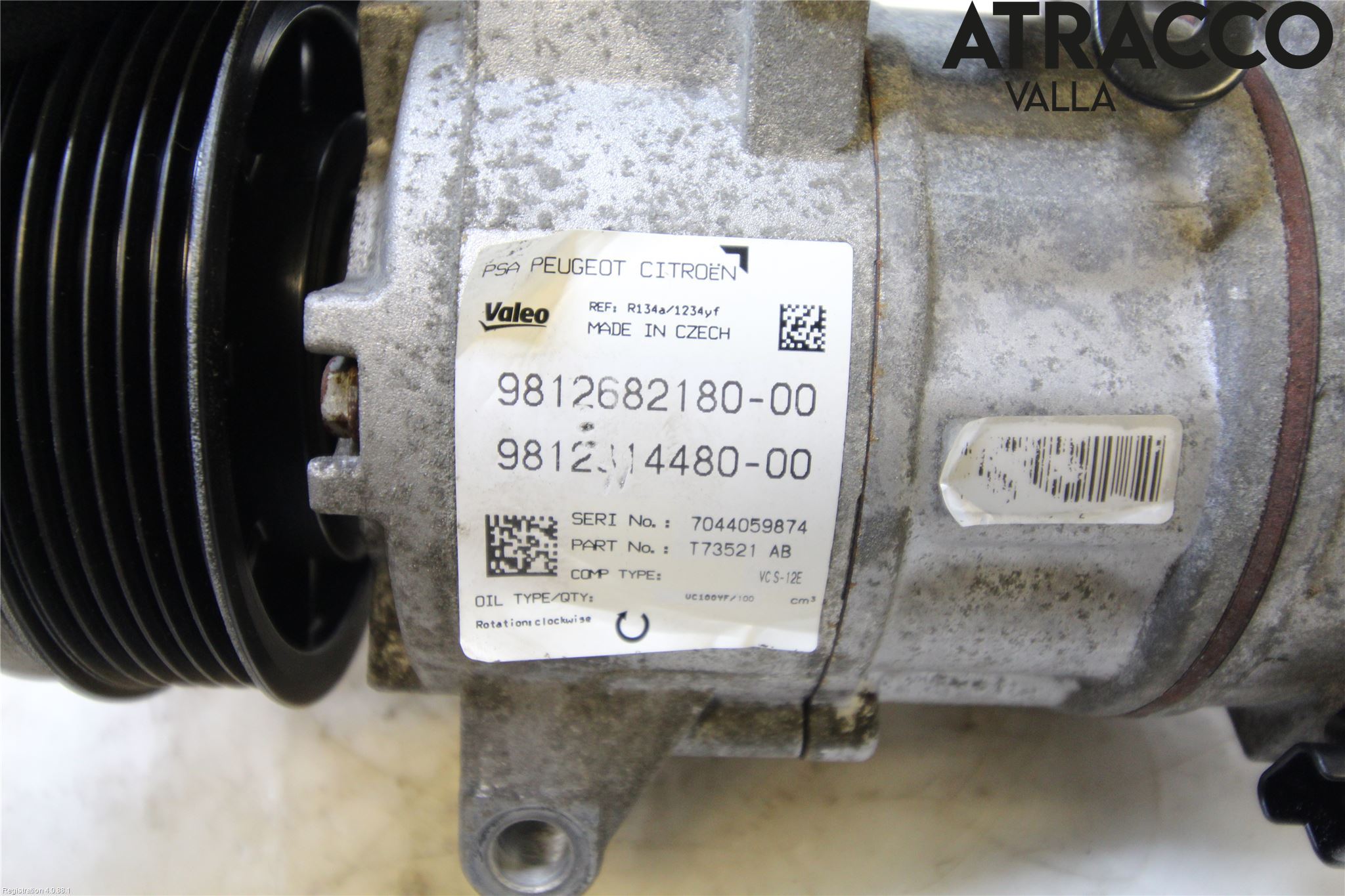 Peugeot 3008 17-24 Varme Ac Kompressor