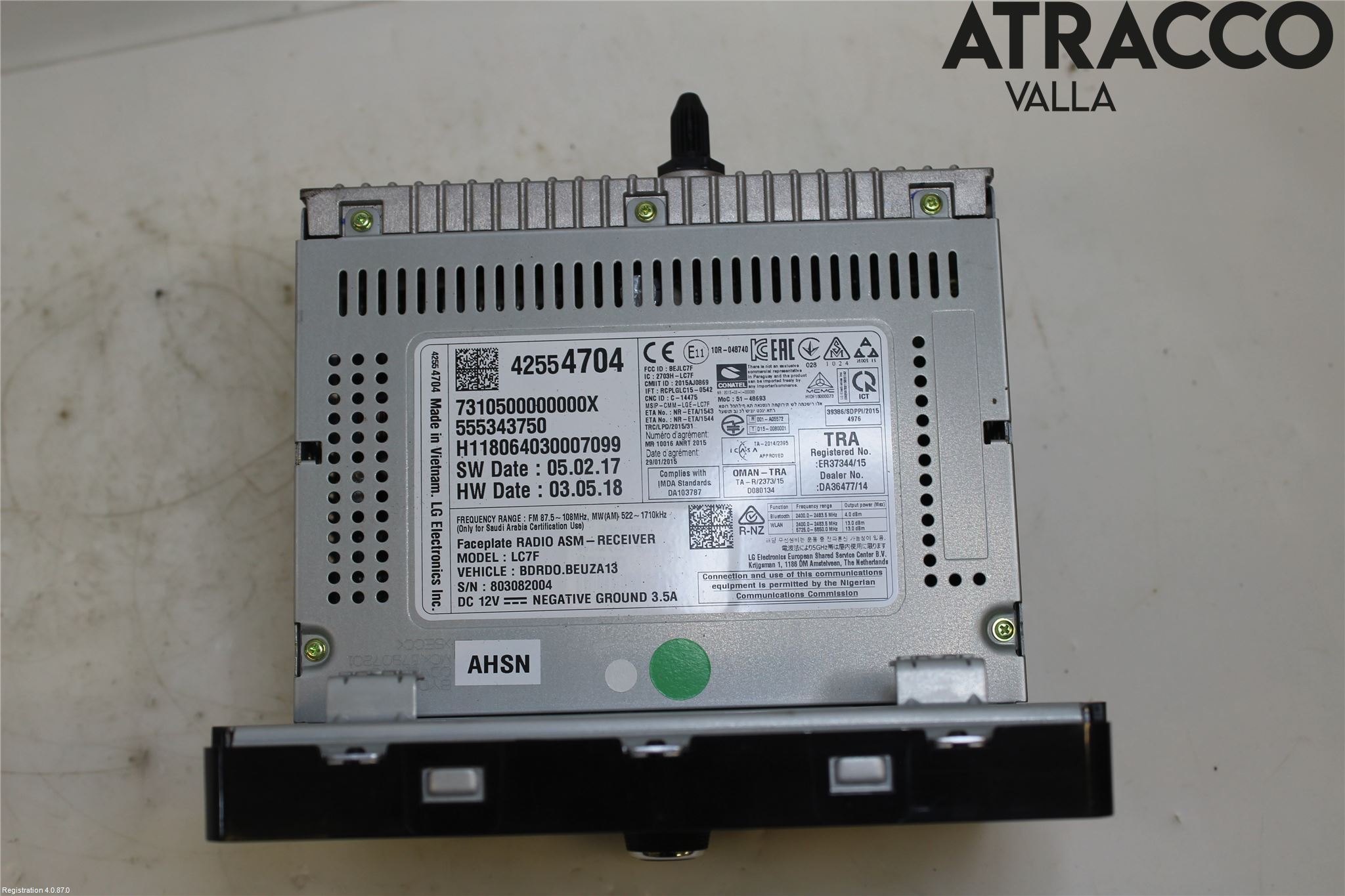 Opel CORSA E 15-19 Stereo Radio Med Cd
