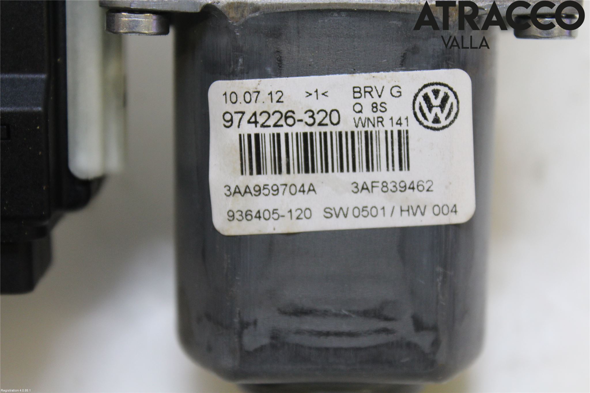 Volkswagen VW PASSAT 11-14 Vindusheismotor