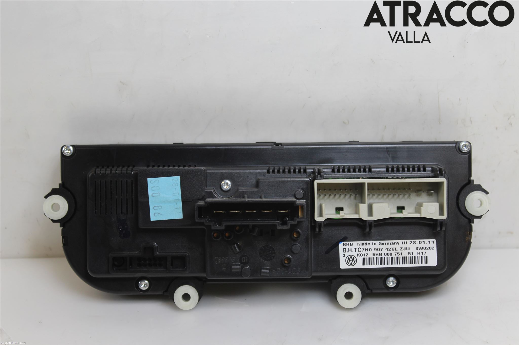 Volkswagen VW GOLF VI 09-13 Varme Ac Betjening-Display