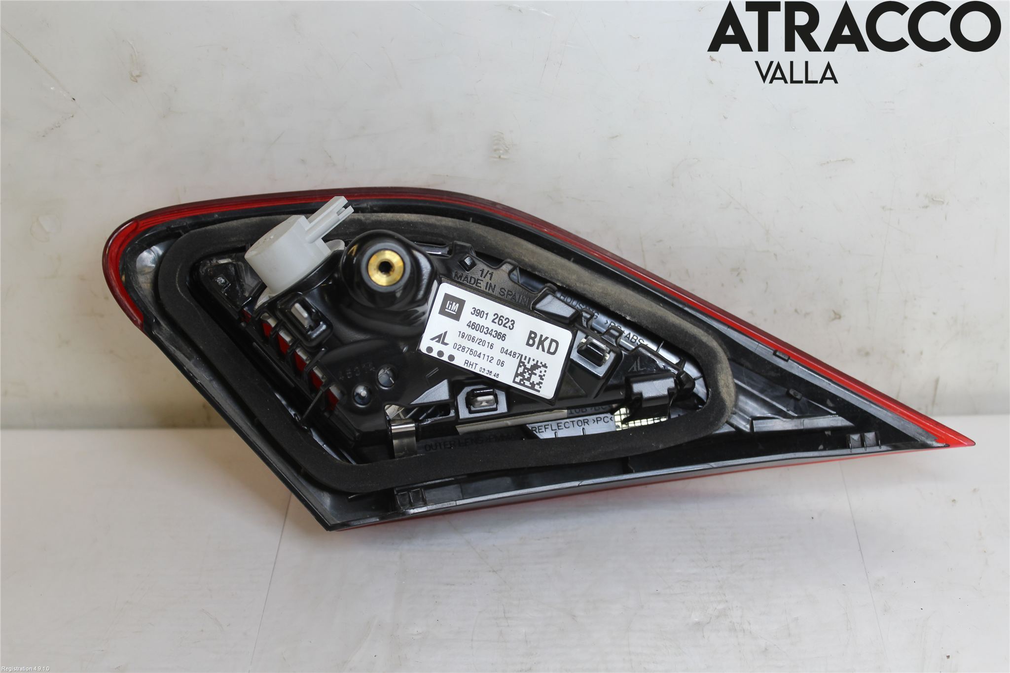 Opel CORSA E 15-19 Baklykt Venstre  På Luke(Indre