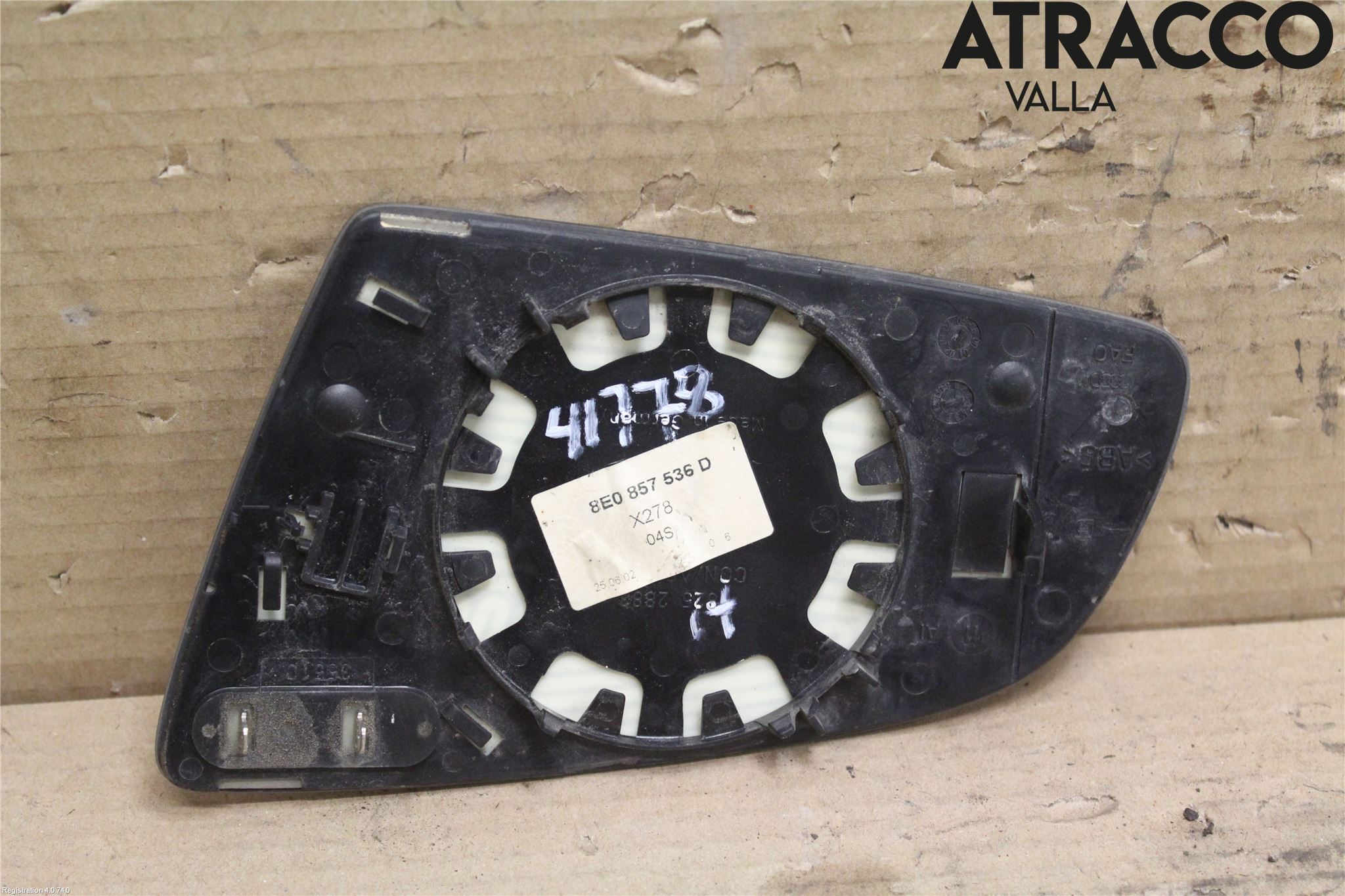 Audi A4/S4 01-05 Speil Glass H