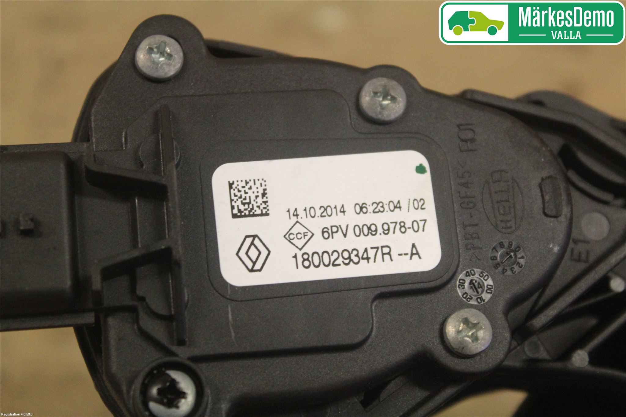 Renault CAPTUR 13-19 Gasspedal