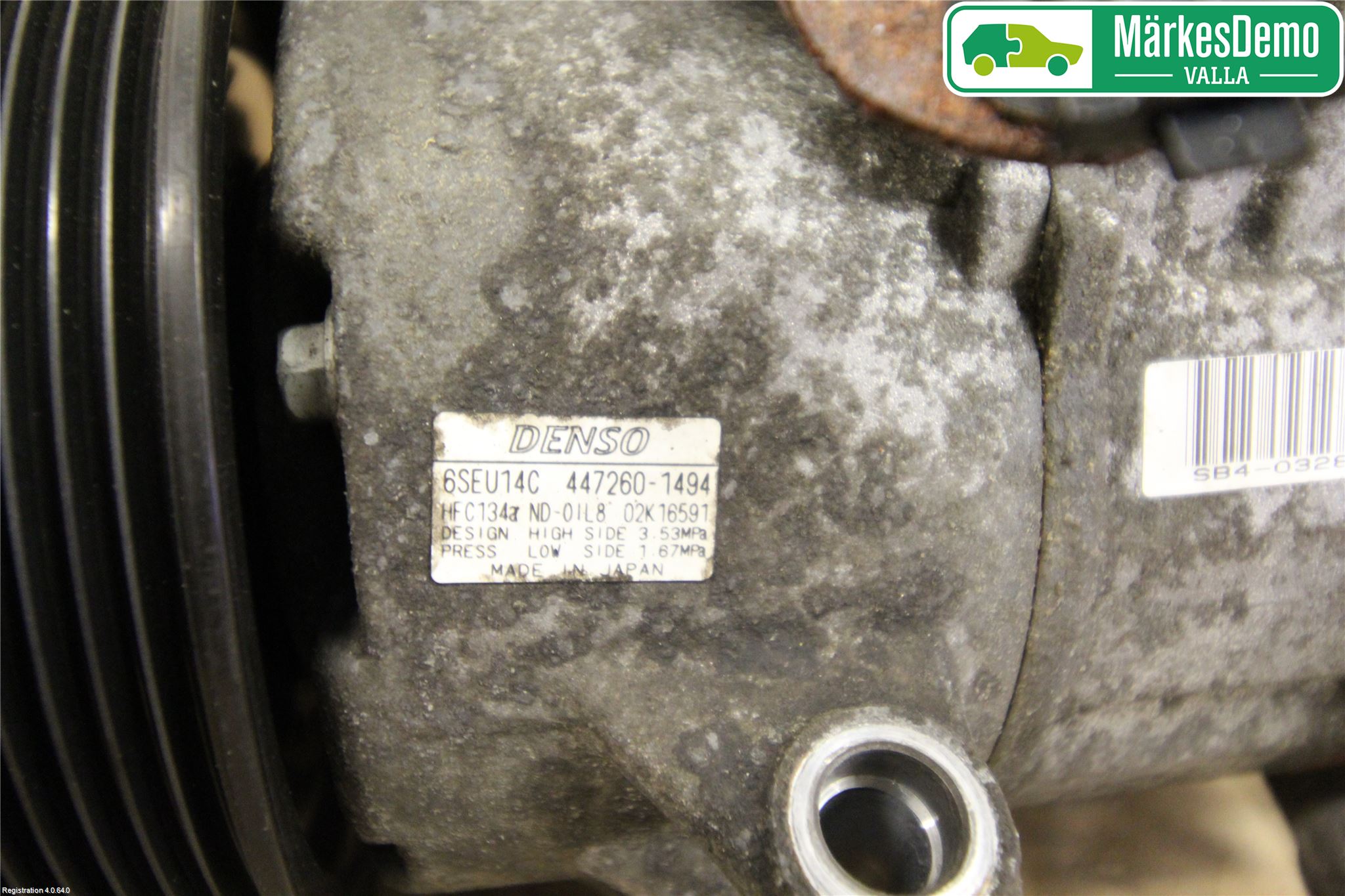 Toyota COROLLA 08-12 Varme Ac Kompressor
