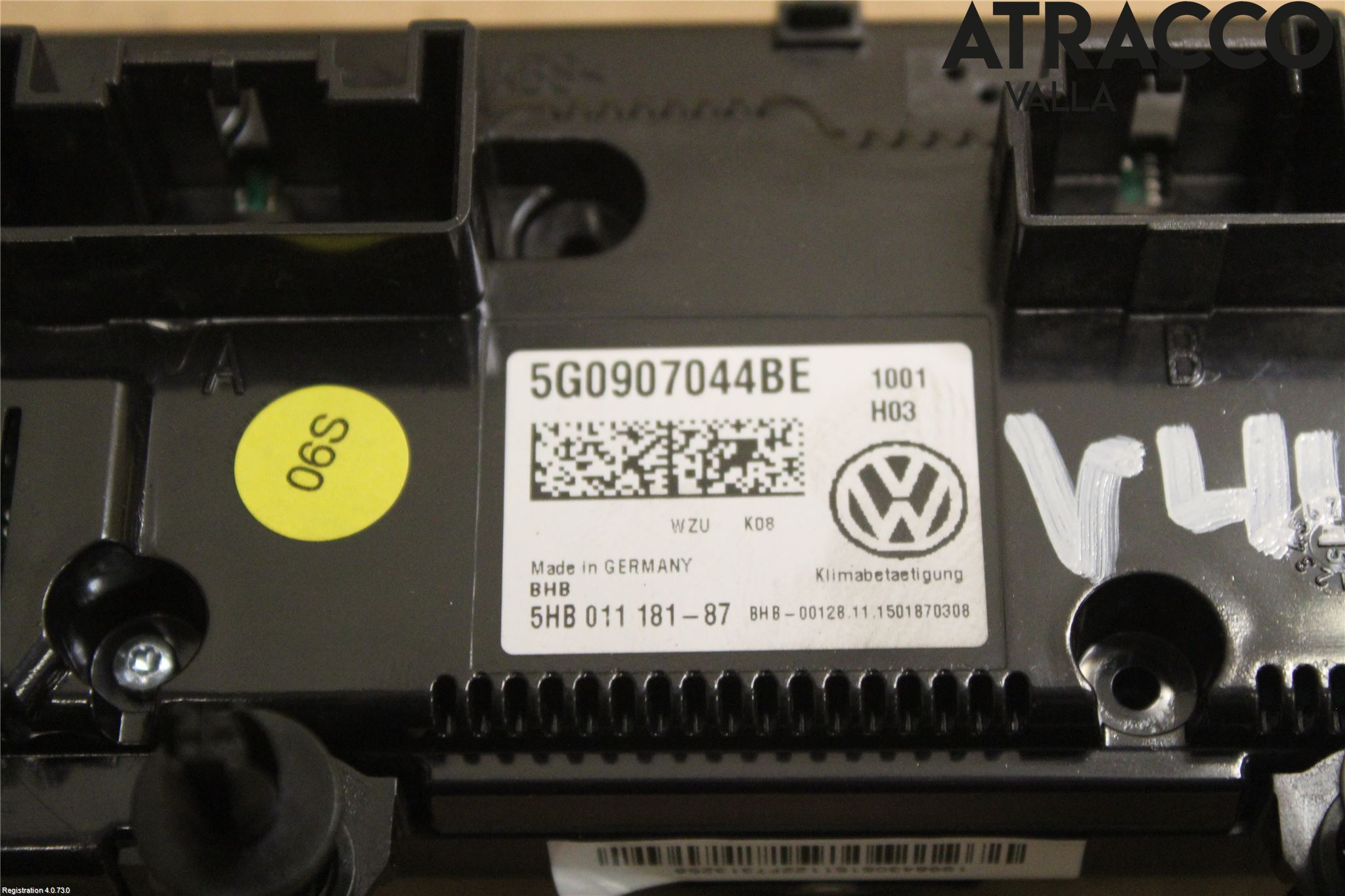 Volkswagen VW GOLF / E-GOLF VII 13-20 Varme Ac Betjening-Display