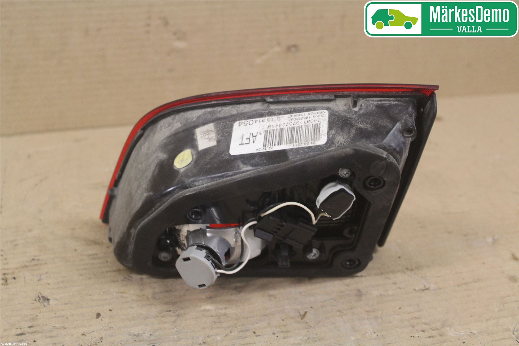 Opel ASTRA J 10-15 Baklykt Venstre  På Luke(Indre