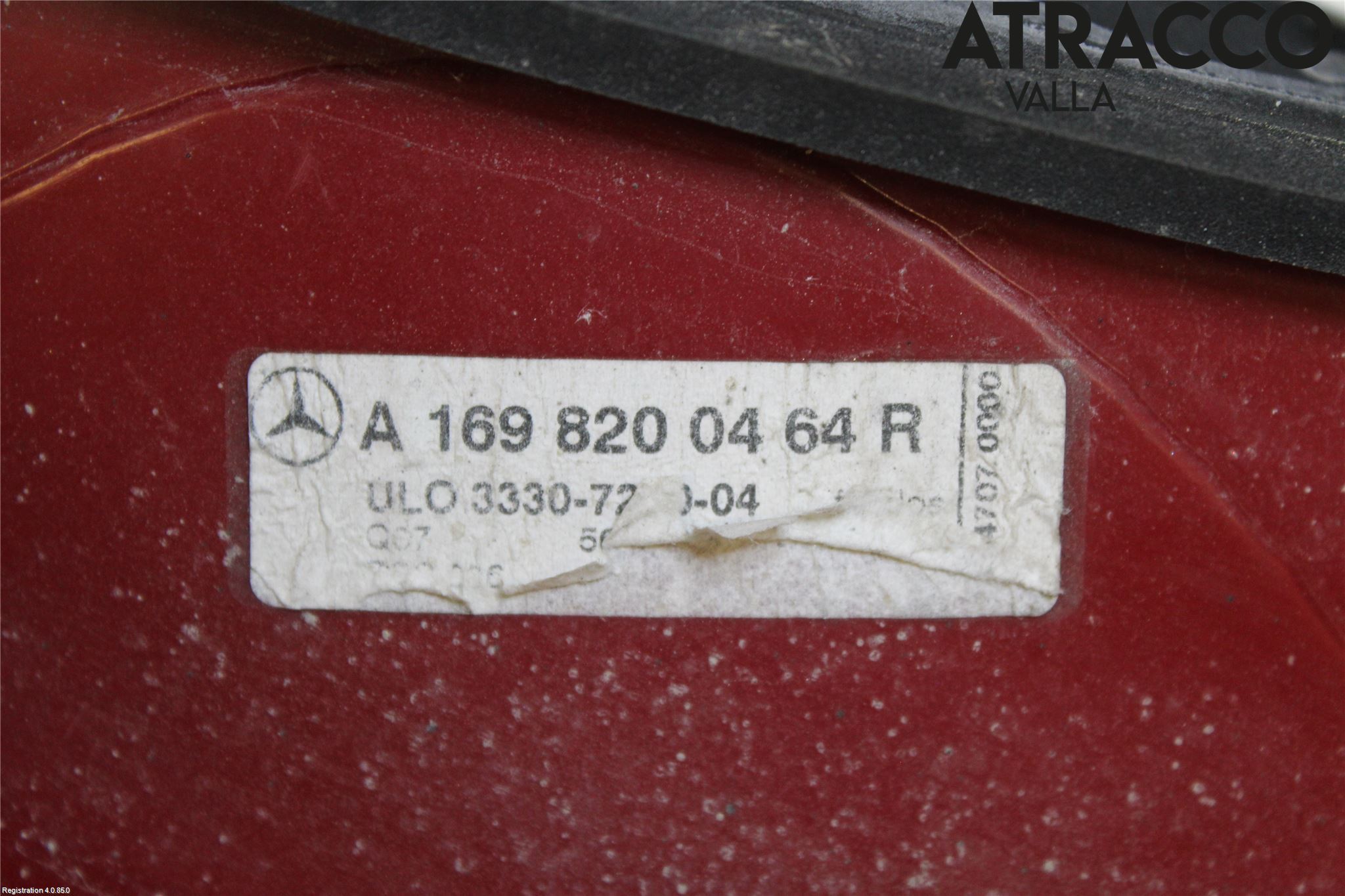 Mercedes-Benz MB A-KLASS (W169) 04-12 Baklykt Høyre