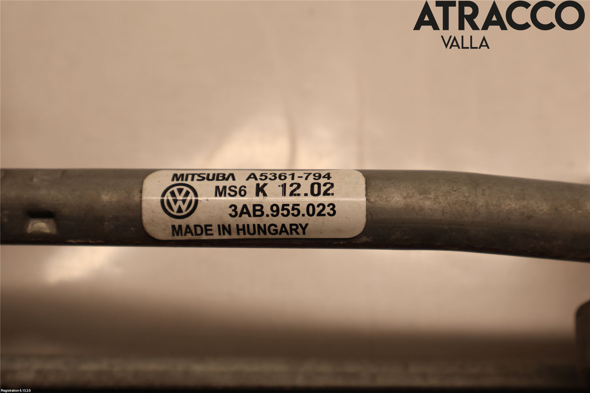 Volkswagen VW PASSAT 11-14 Viskeroverføring Frontrute