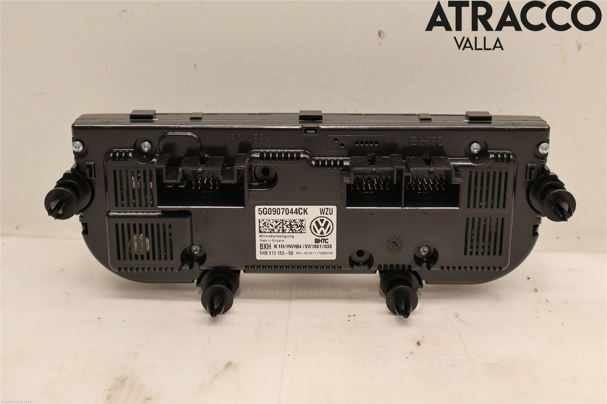 Volkswagen VW TOURAN 16- Varme Ac Betjening-Display