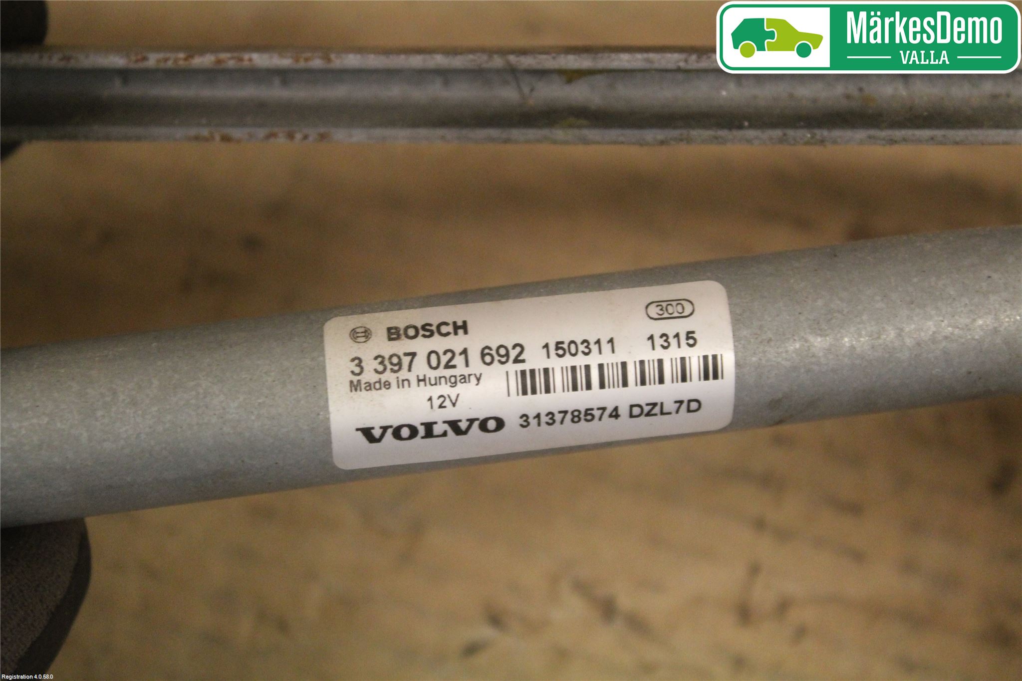 Volvo V40 12-19 Viskeroverføring Frontrute